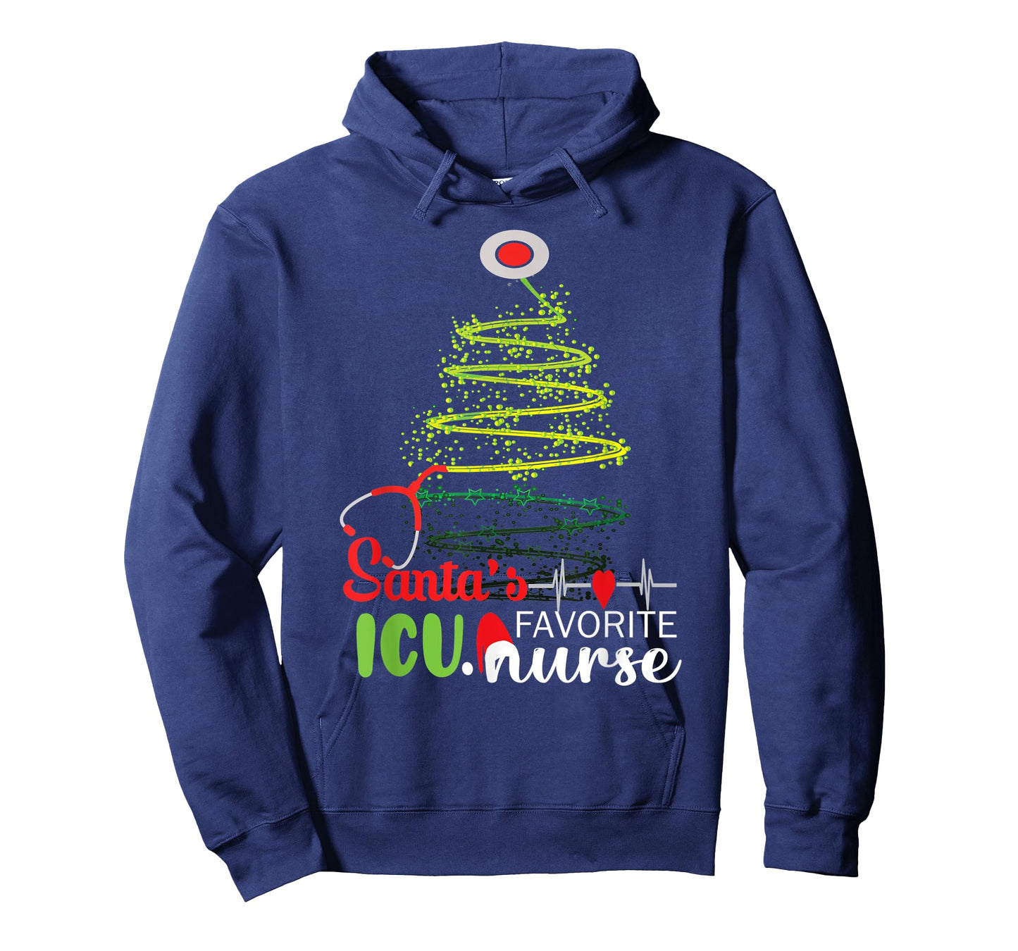 Christmas Party Intensive Care Santa's Favorite ICU Nurse T-Shirt