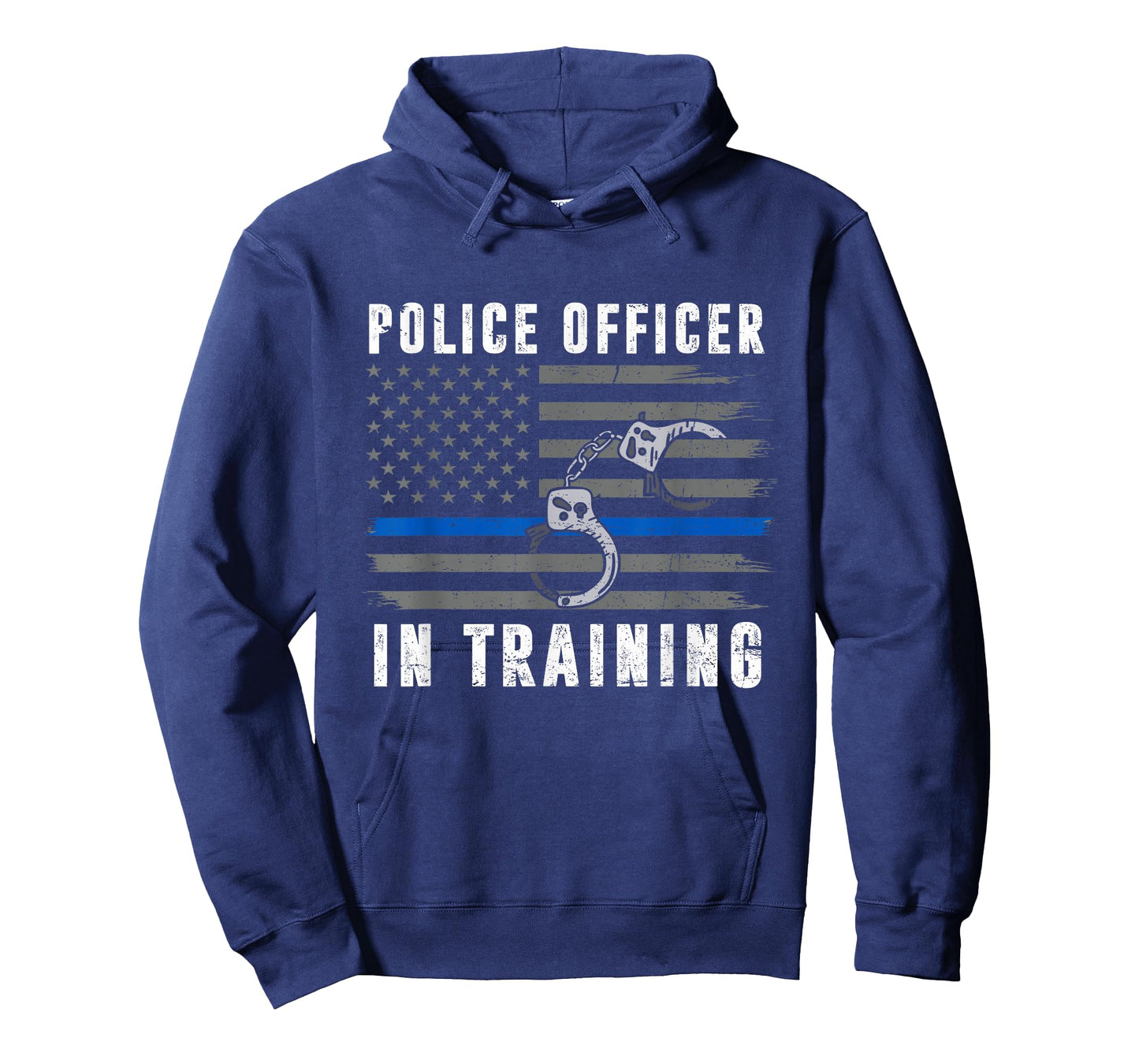 Police Officer In Training Thin Blue Line Flag American USA T-Shirt