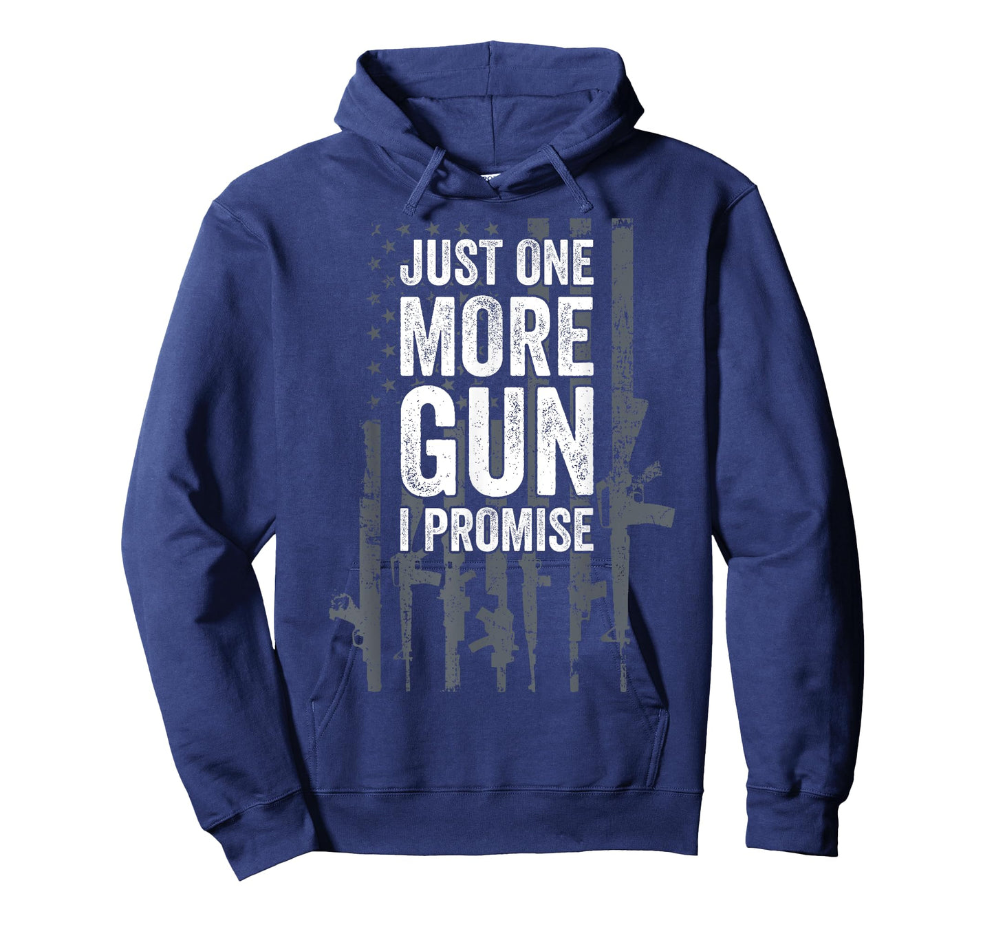 Army Military Soldier Pistol Machine Weapons Lover Just One More Gun I Promise Funny Patriotic Guns Lover Gift T-Shirt