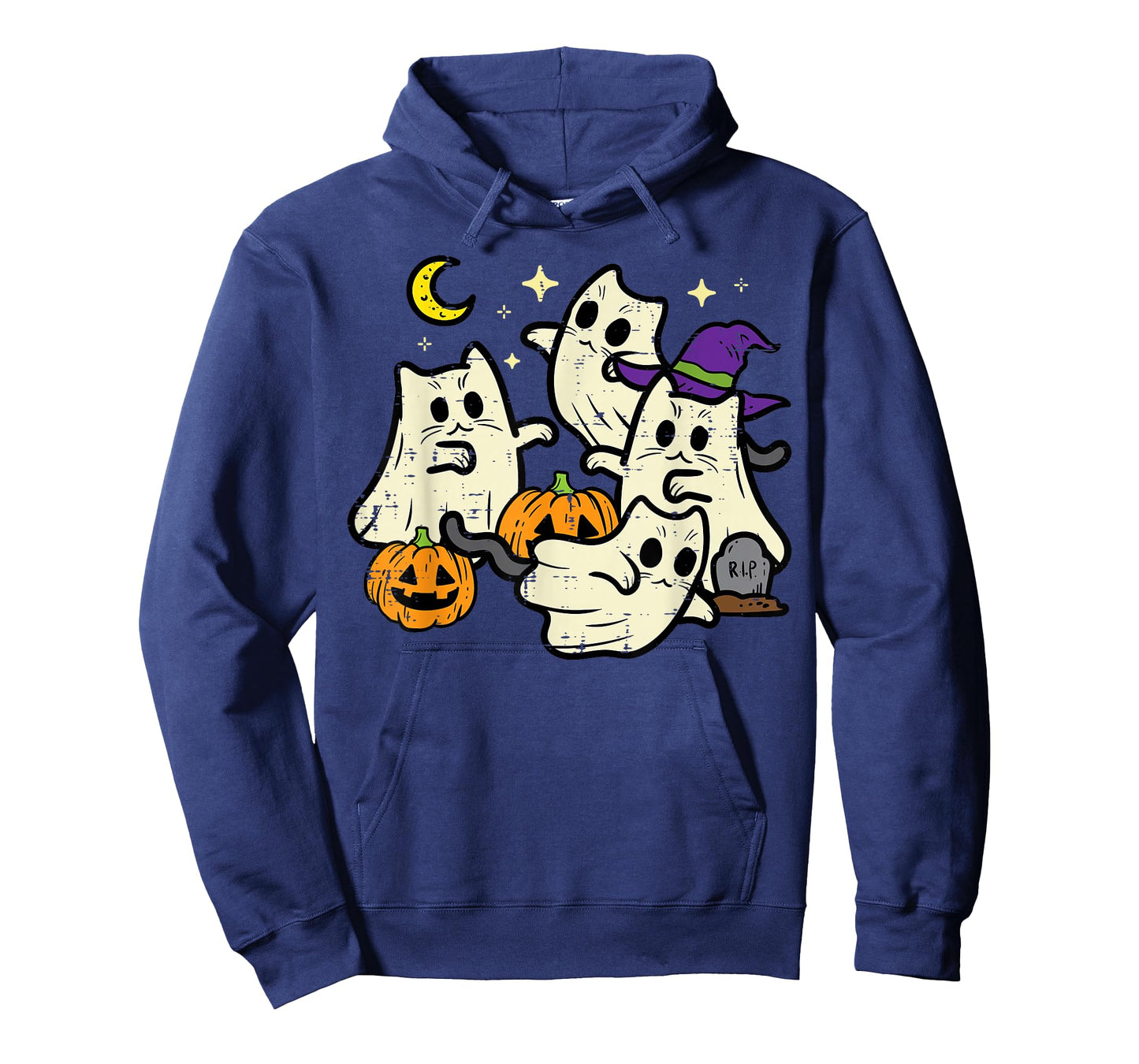 Halloween Black Cats Ghosts Costume Women Girls Kids Toddler T-Shirt