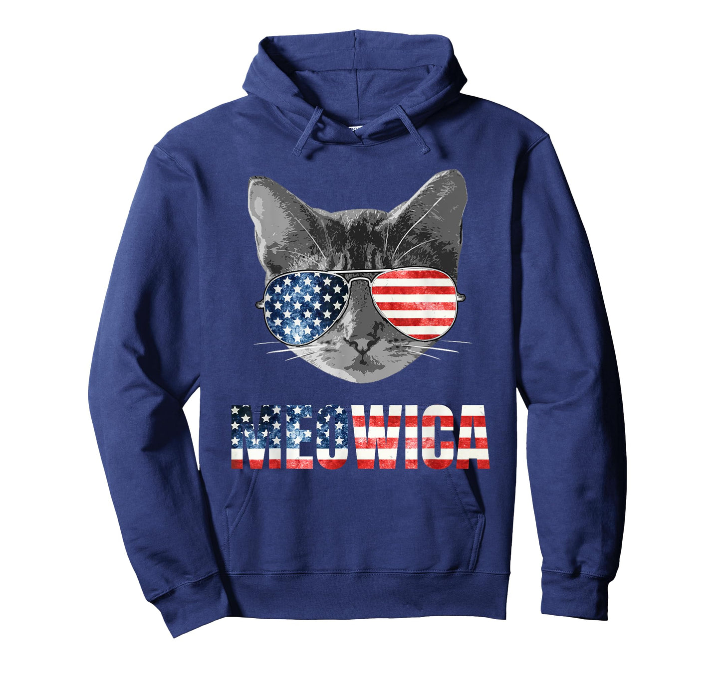 Meowica Funny Cat Patriotic USA Shirt American Flag T-Shirt
