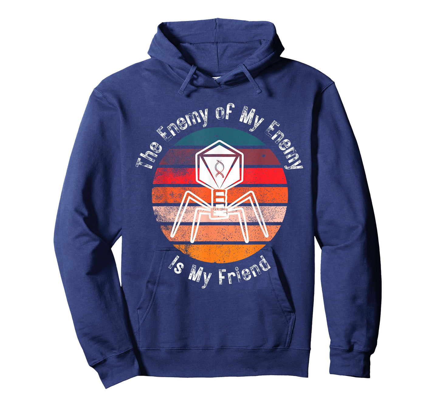 Bacteriophage The Enemy of My Enemy Is My Friend T-Shirt