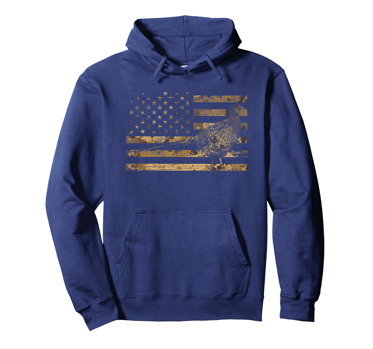 Pheasant Bird Hunter American Flag Camouflage Pheasant Hunt T-Shirt