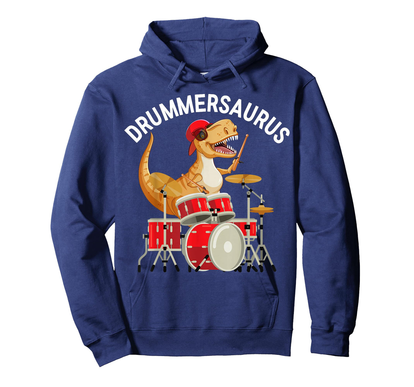 Drummersaurus Dinosaur Musician T Rex Playing Drum Drummer T-Shirt