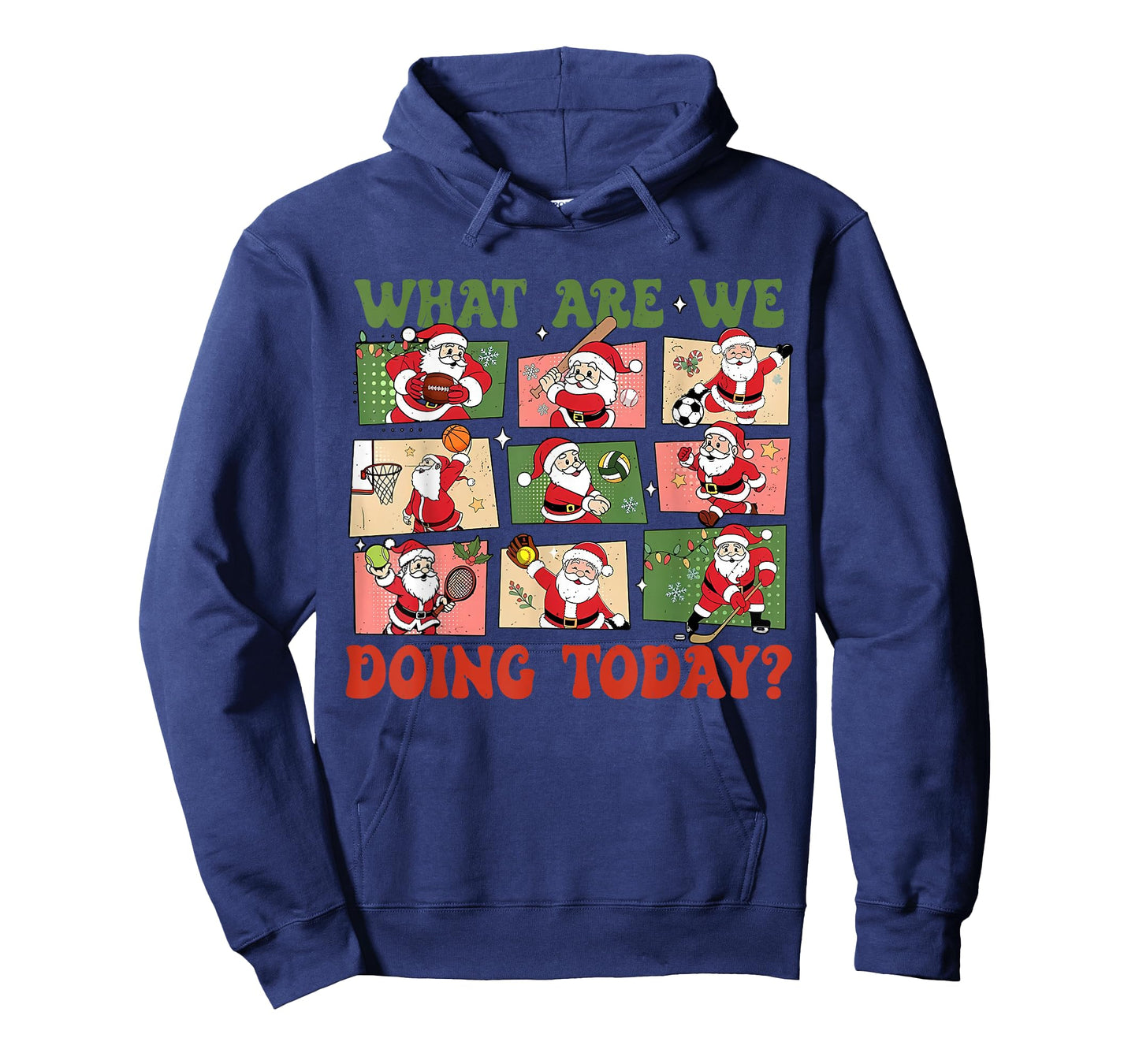 Retro What are We Doing Today Santa PE Teacher Team Xmas T-Shirt