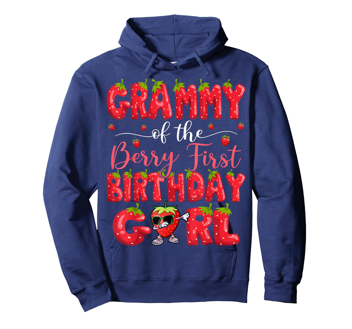 Grammy Of The Berry First Birthday Girl Strawberry Dabbing T-Shirt