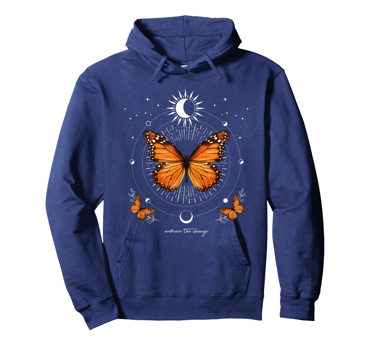 Monarch Butterfly Celestial Butterfly Sun Moon Phase Magical T-Shirt