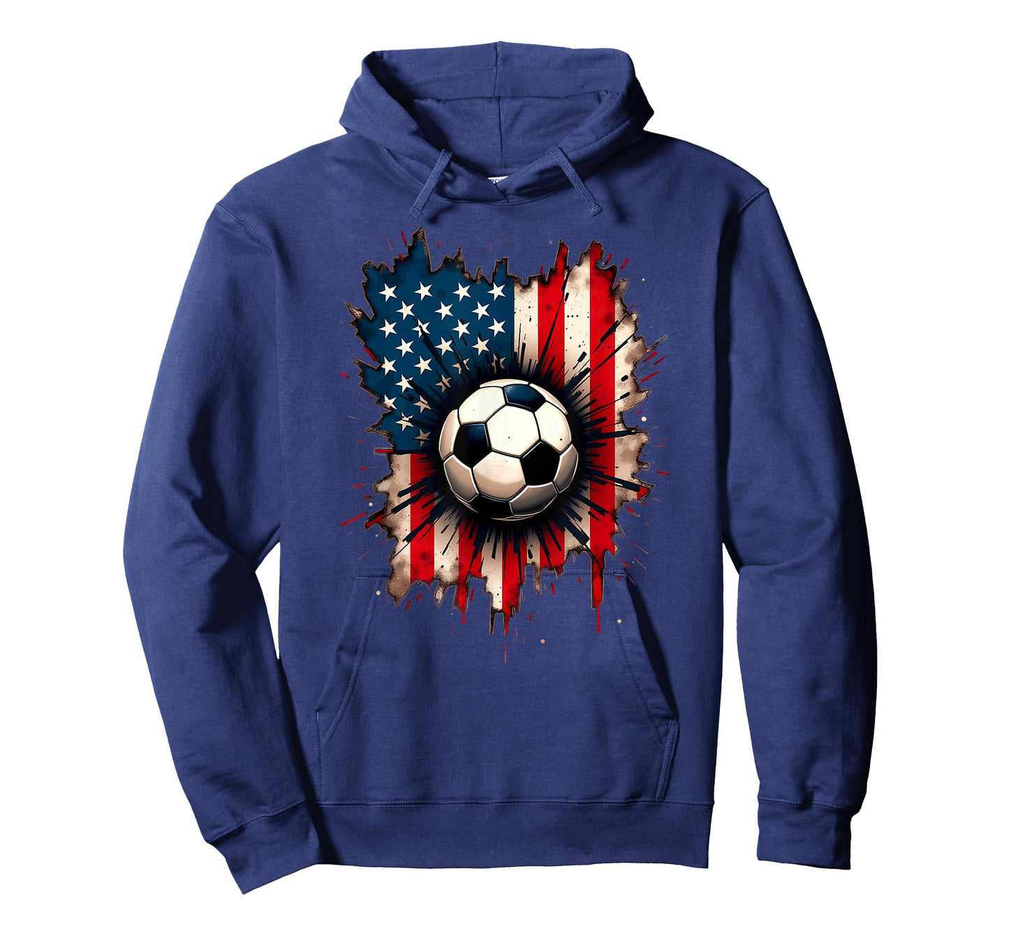 Patriotic American Flag Soccer T-Shirt