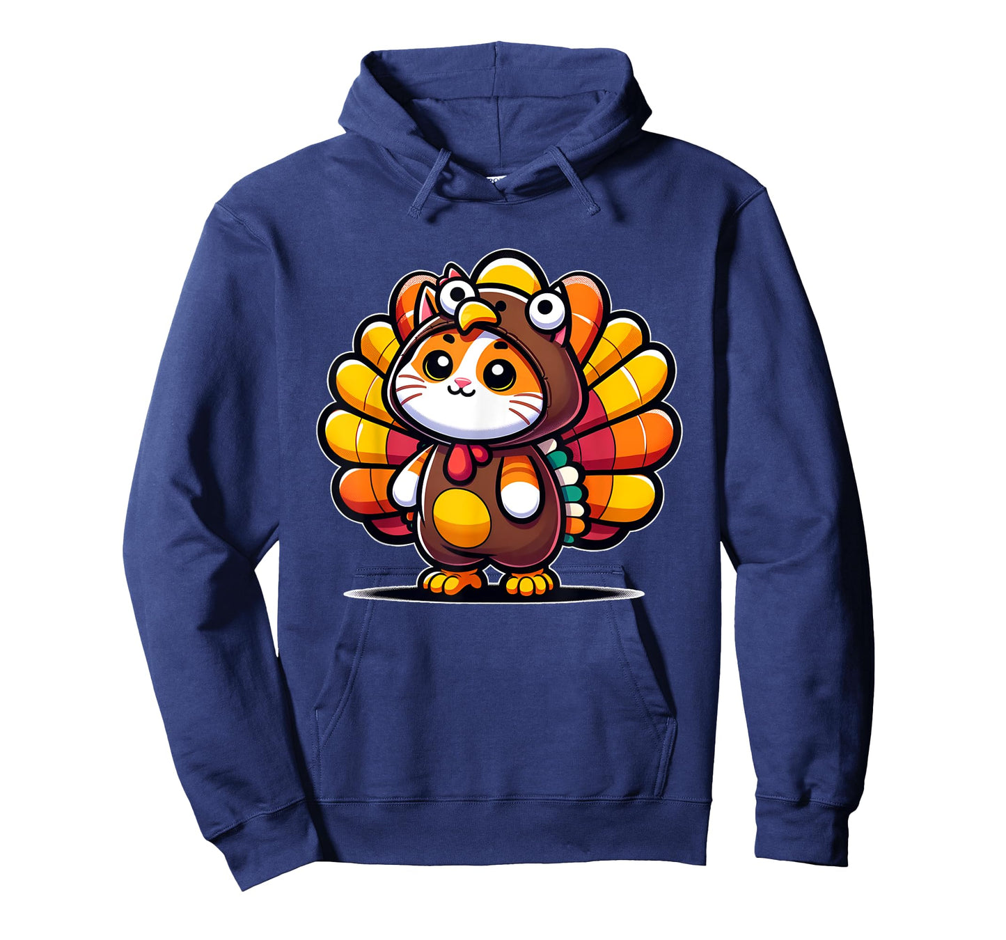 Pilgrim Cat in Turkey Disguise turkey costume Thanksgiving T-Shirt