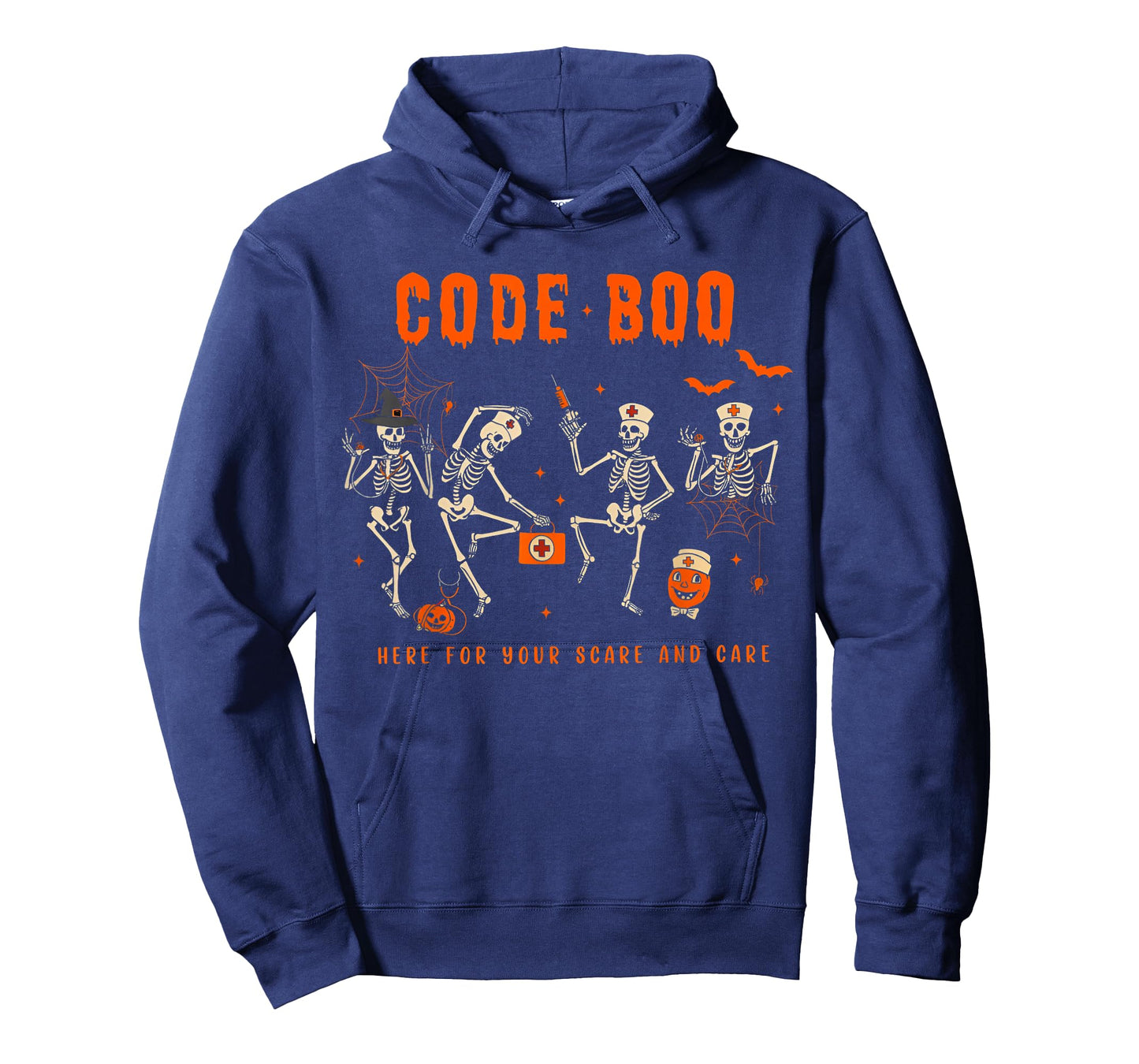 Code Boo Here for Your Scare and Care Nurse Halloween T-Shirt