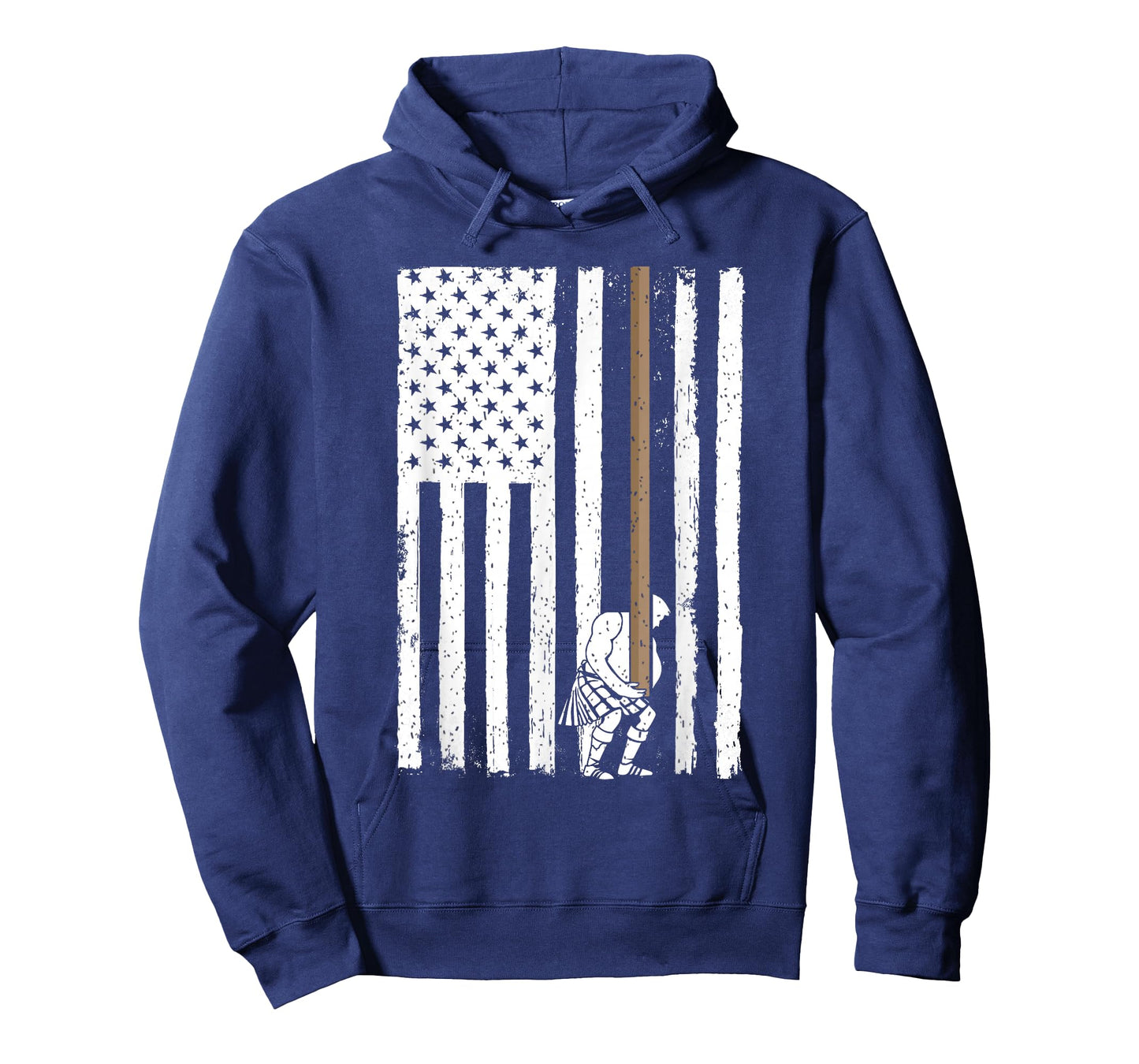 Caber toss american flag funny highland games T-Shirt
