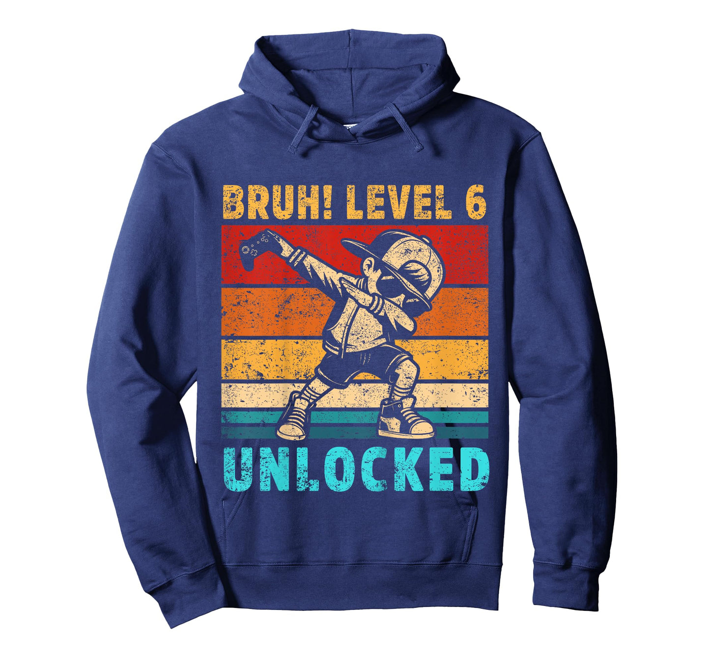Kids 6 Year Old Birthday Dabbing Boy Bruh 6th level unlocked T-Shirt
