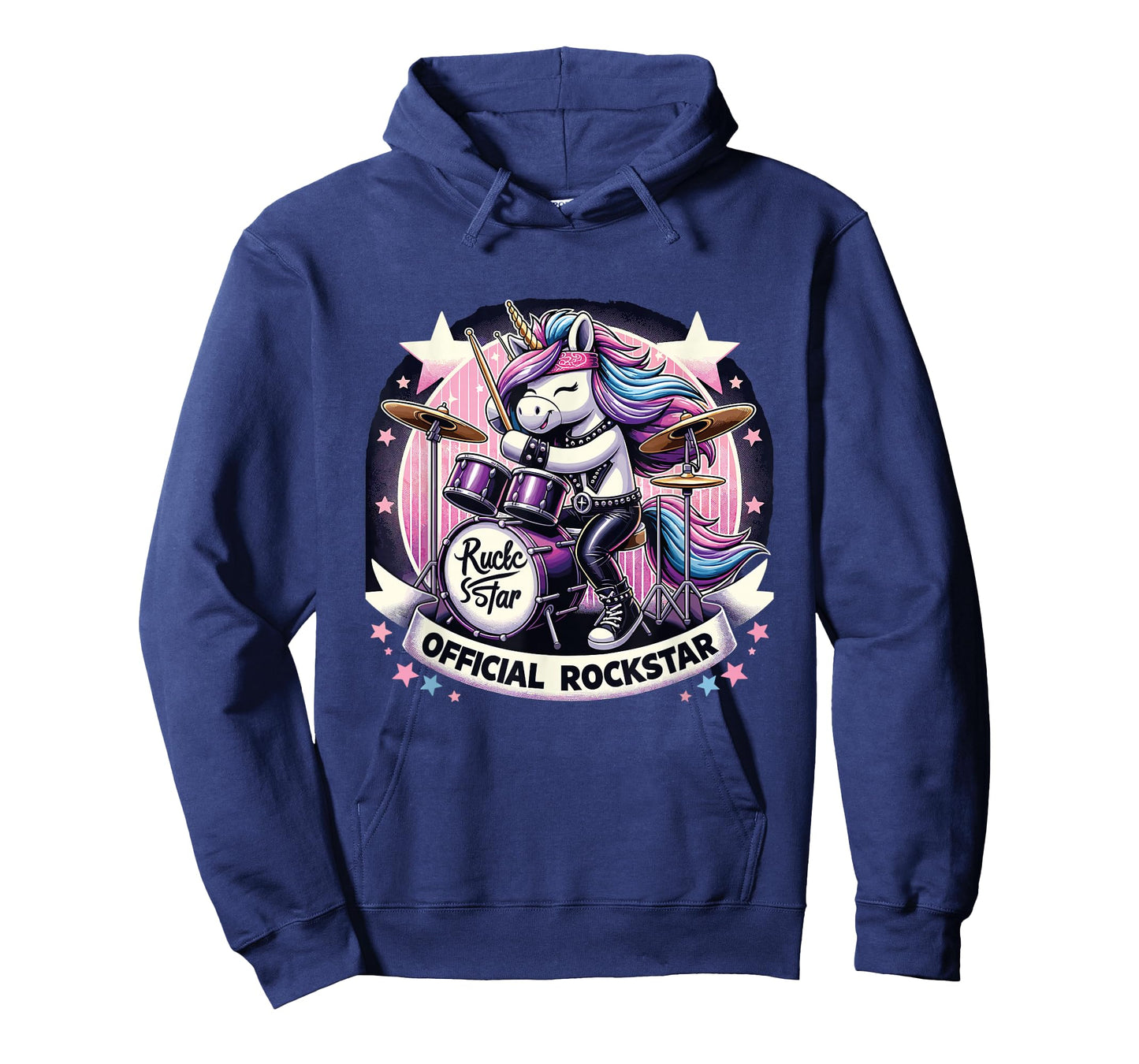 Funny Unicorn Drums Rockstar Band official rockstar T-Shirt