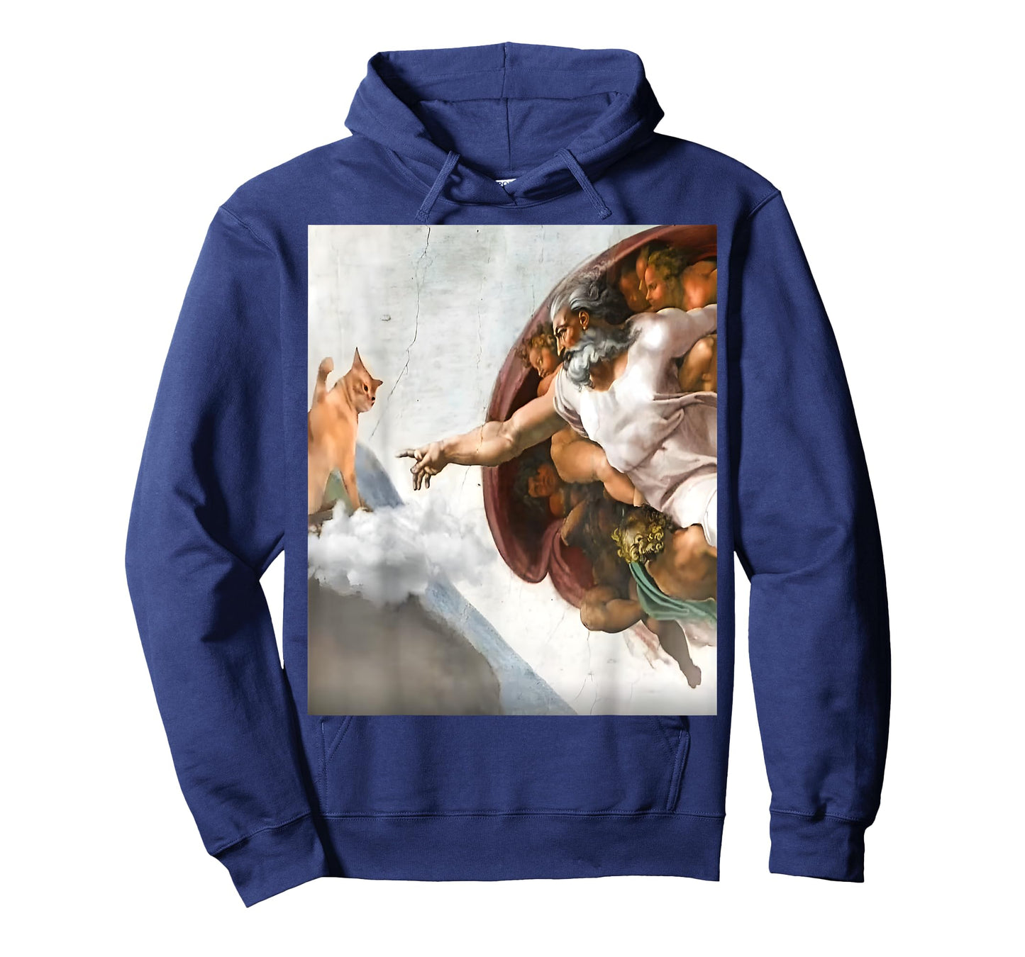 Funny Creation of Cat Meme, by Michelangelo Men Women T-Shirt