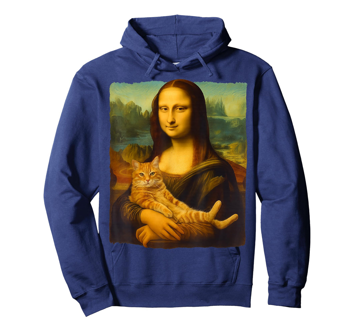 Mona Lisa Orange Cat Funny Gifts Cat Mom Cat Dad Cat Lover T-Shirt