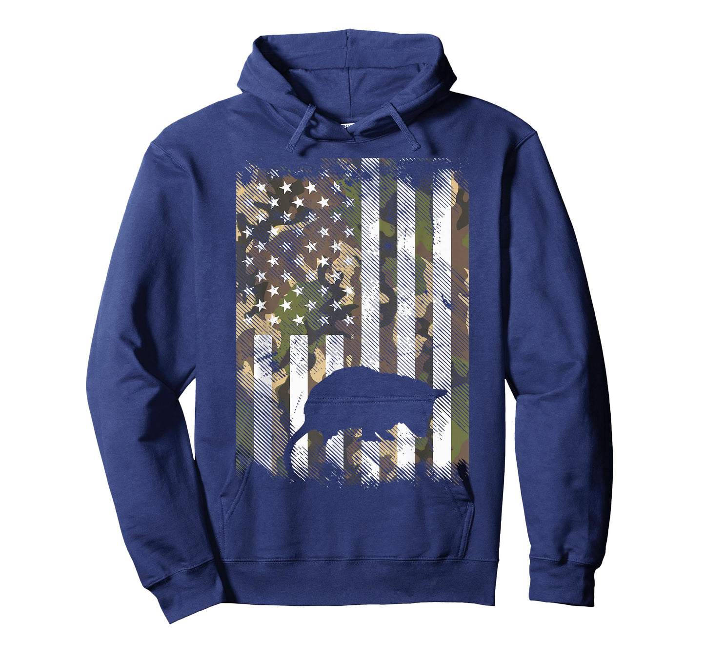 Opossum Camo US Flag Vintage Possum Patriotic Men Women Kids T-Shirt