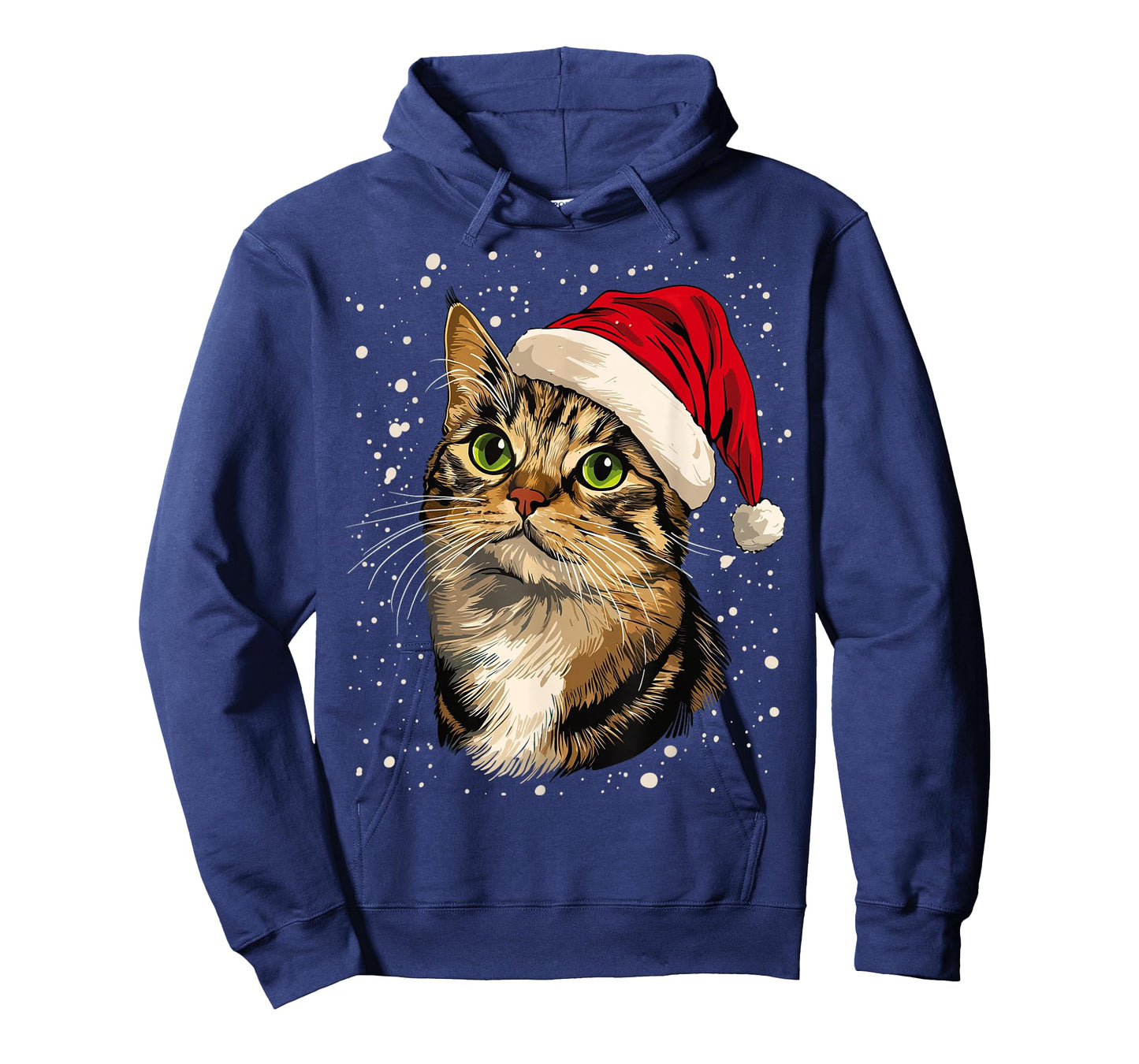 Christmas Cat Snow Graphic T-Shirt for Men Women Kids
