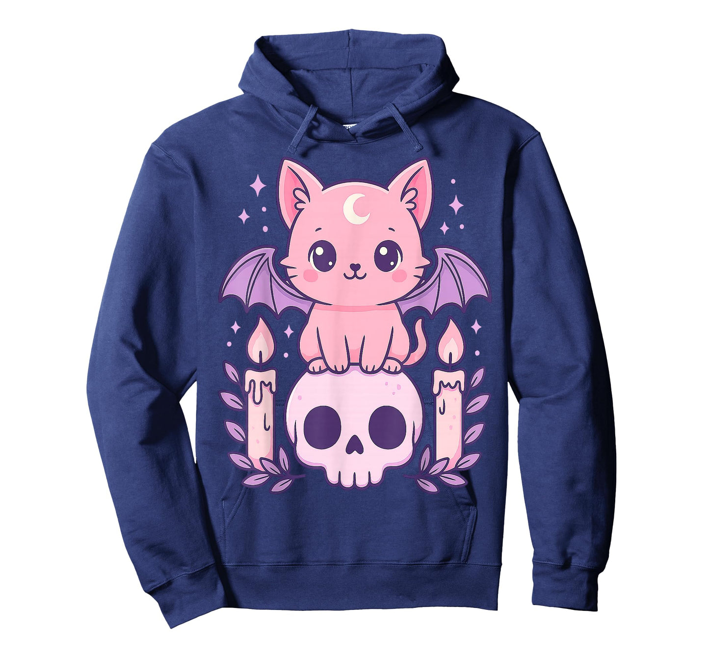Cute Cat Bat Skull Pastel Goth Gifts Men Women Boy Girl Kids T-Shirt