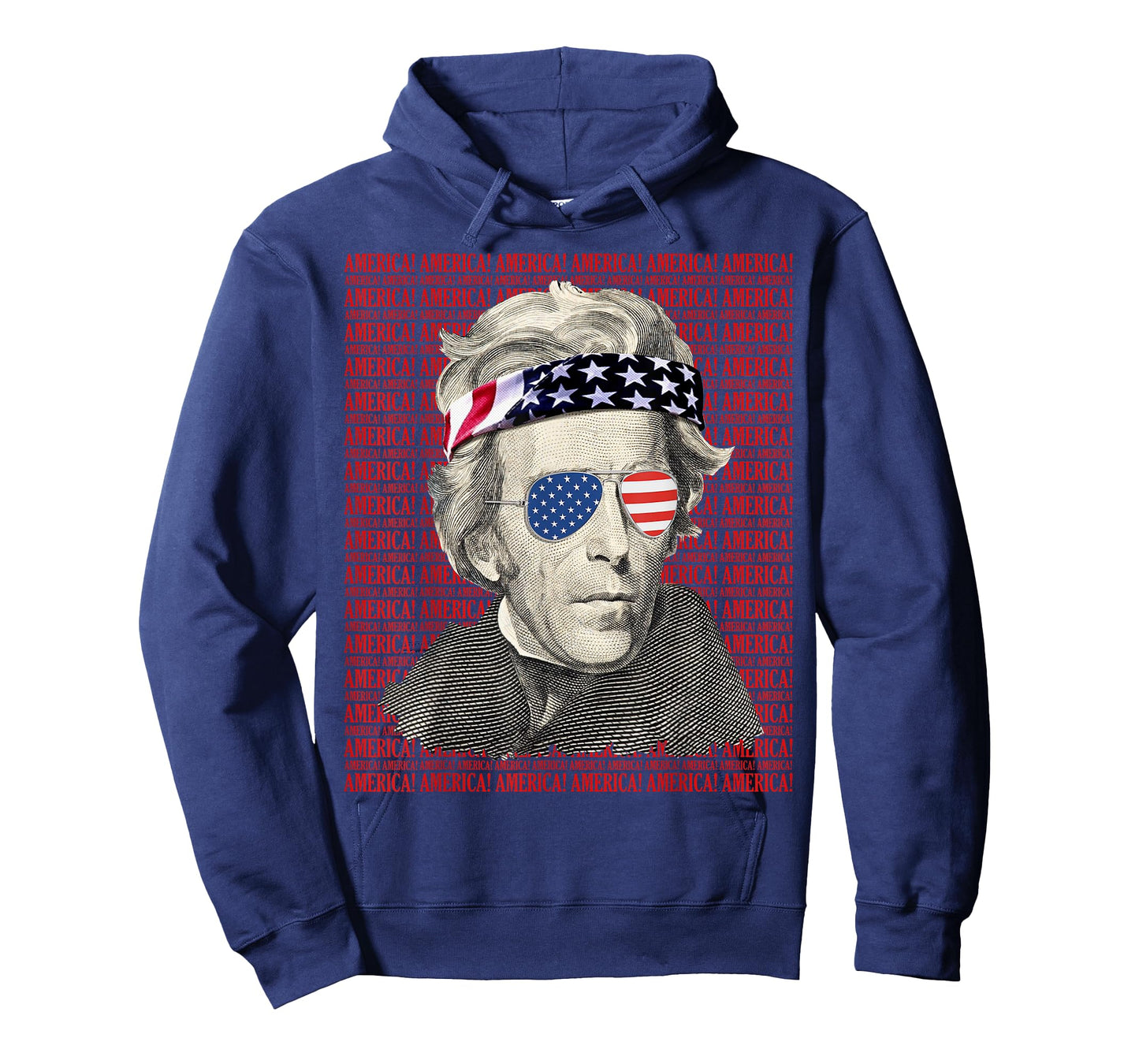 Andrew Jackson America! Patriotic USA Vintage 4th of July Women Men T-Shirt