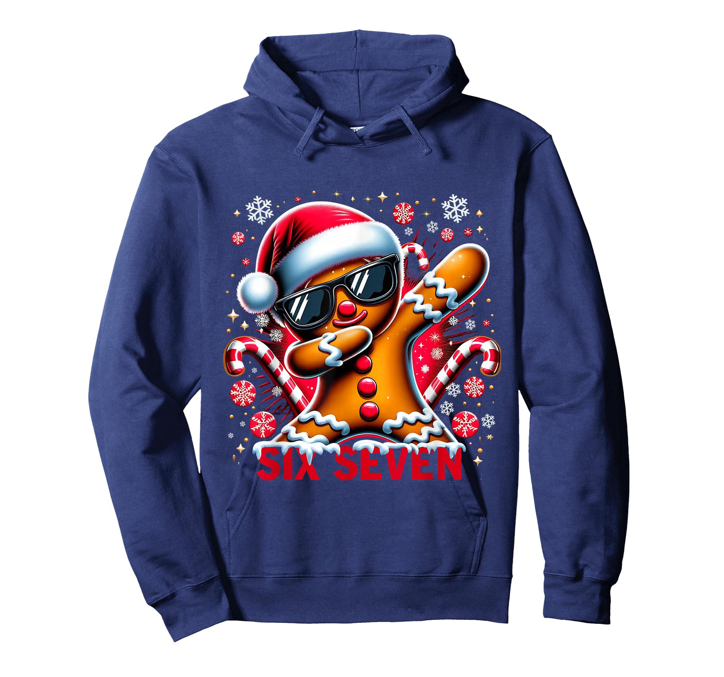 Six Seven Funny Gingerbread Christmas Design T-Shirt