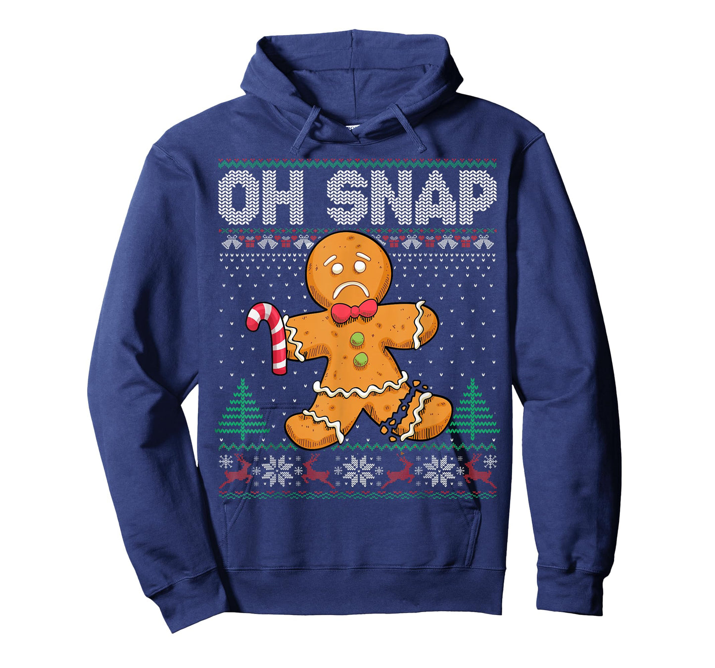 Cookie Baking Gingerbread Man Oh Snap Christmas Ugly Sweater T-Shirt