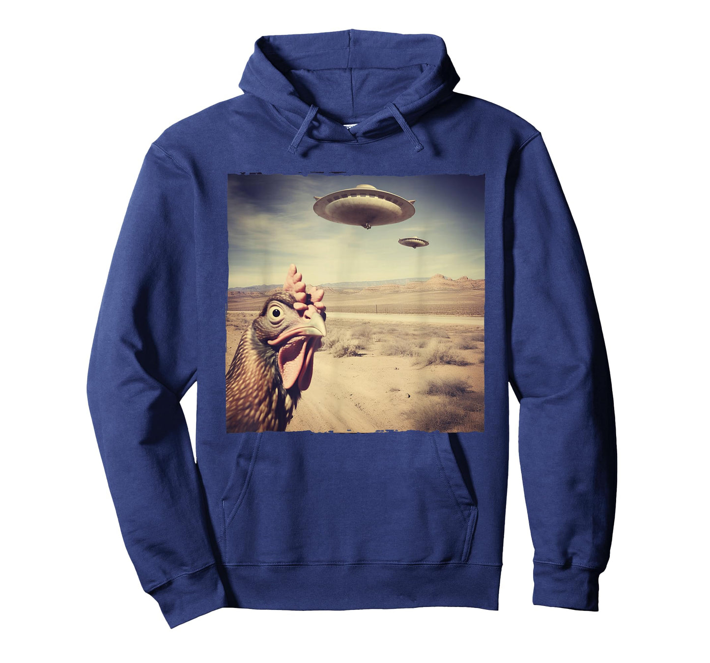 Chicken UFO Alien Flying Saucer T-Shirt