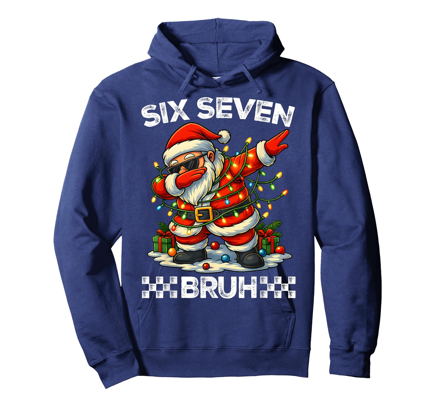 67 Six Seven Bruh Funny Christmas Dabbing Santa 6 7 Meme T-Shirt