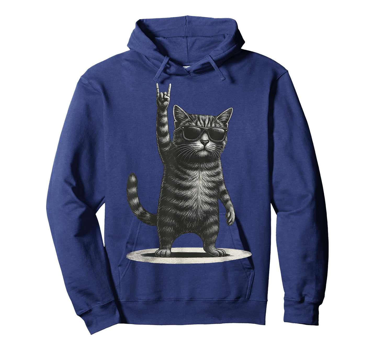 Vintage Retro Rock Cat Funny Music Gift for Men Women Kid T-Shirt