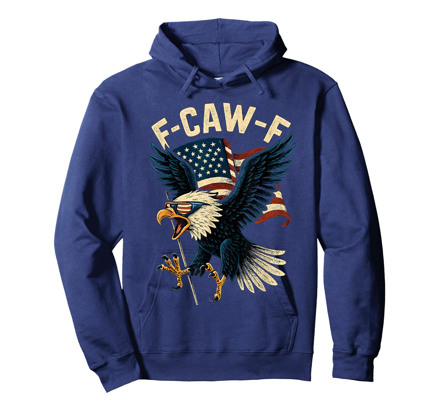 F-Caw-F Funny Bald Eagle Humor Quote 4th of July Meme T-Shirt