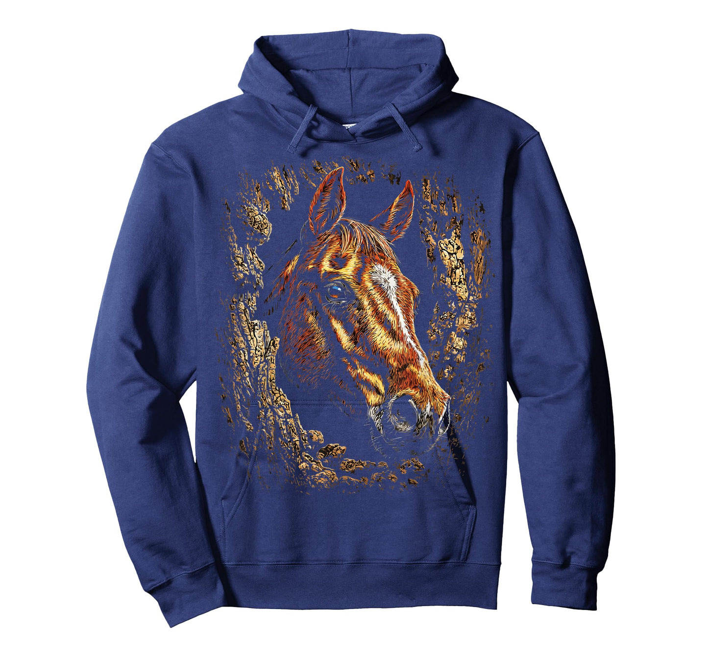 Colorful Horse Art Cute Farm Animal Autumn Aesthetic Fall T-Shirt