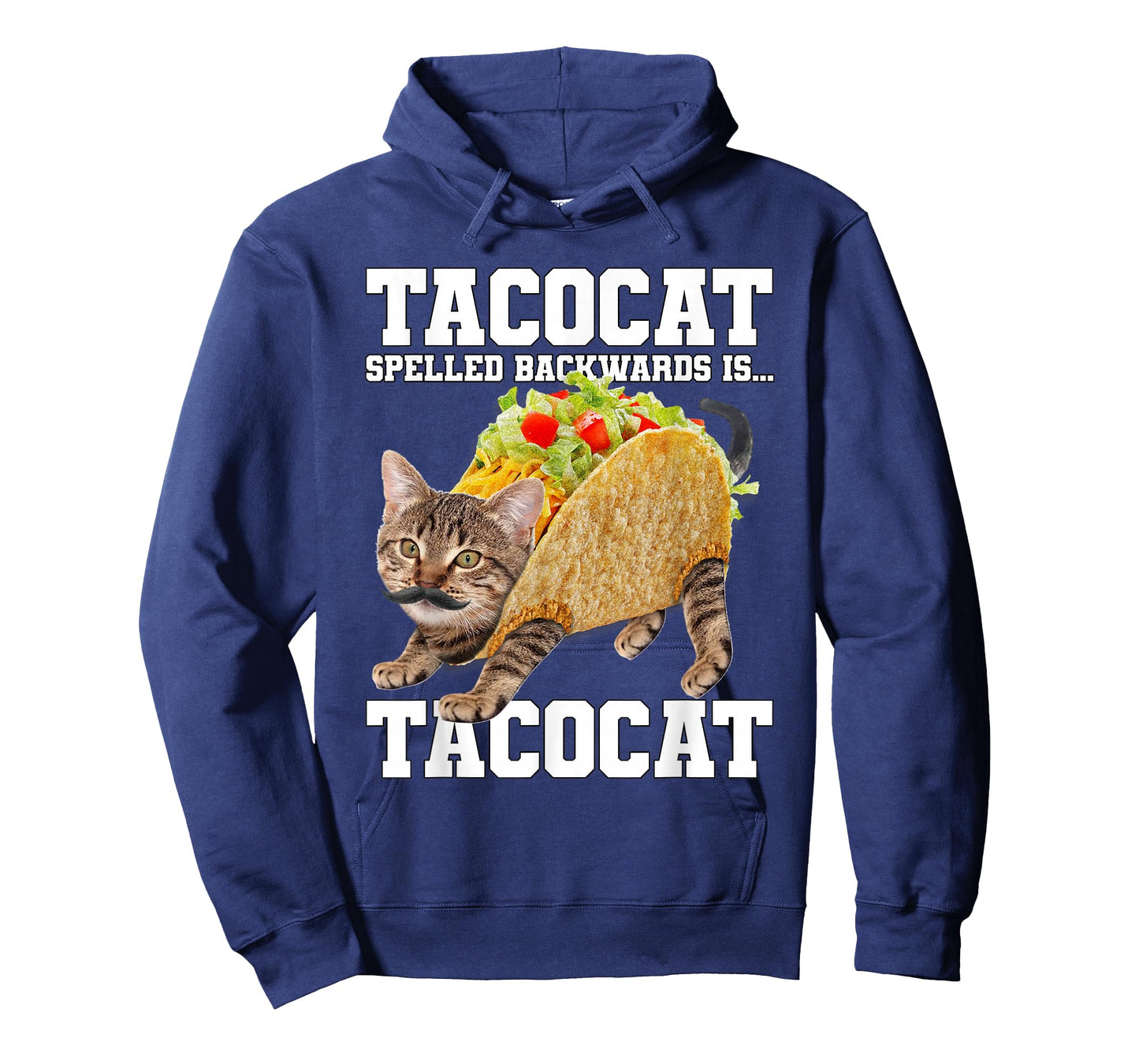 Taco Cat Spelled Backwards is Tacocat Meme Silly Cat Lover T-Shirt