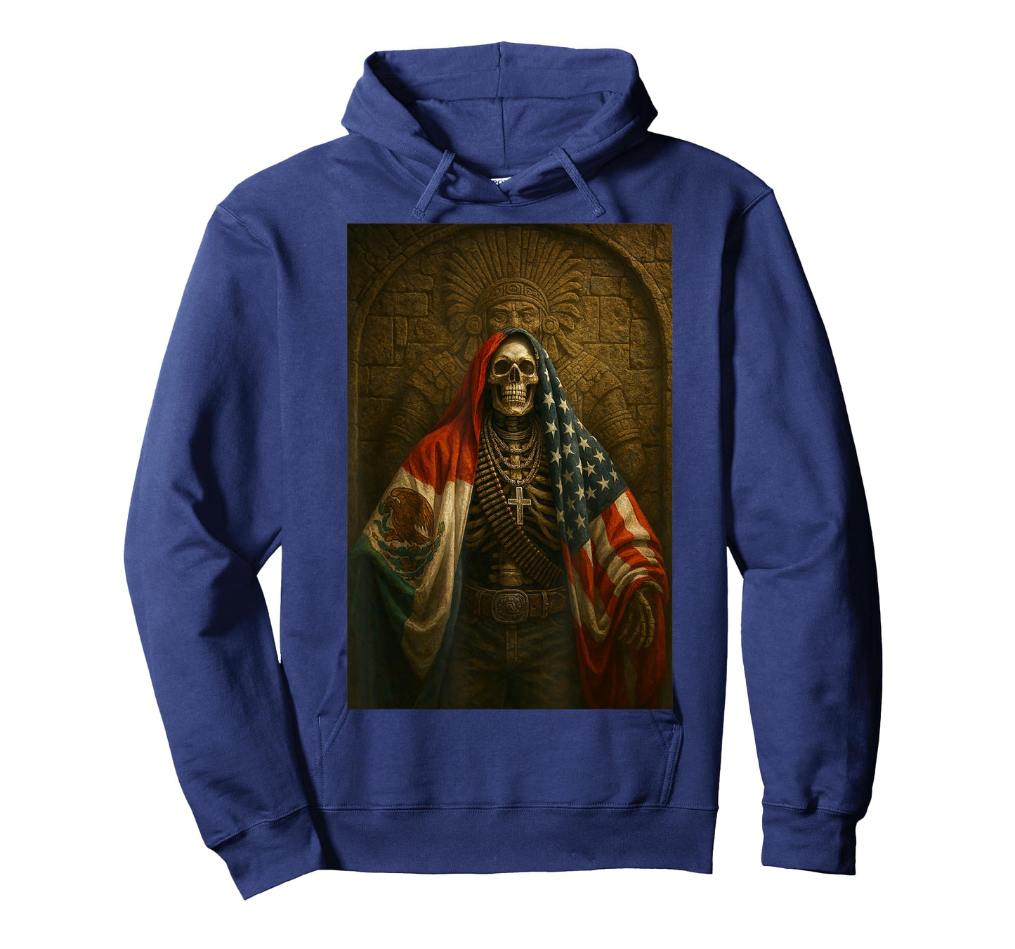 Mexican American Skull Flags T-Shirt