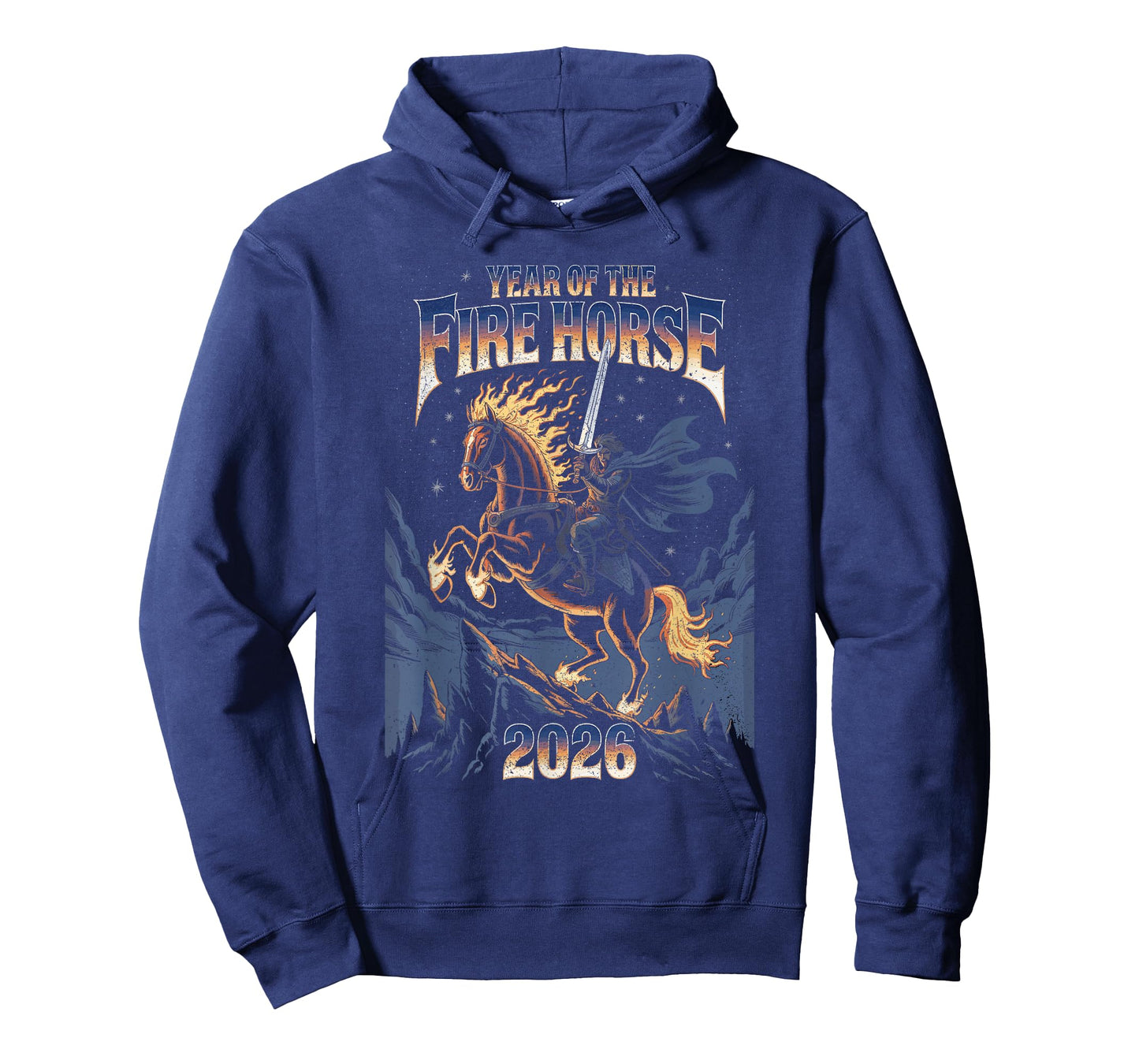 Year of The Fire Horse 2026 Zodiac Chinese Art T-Shirt