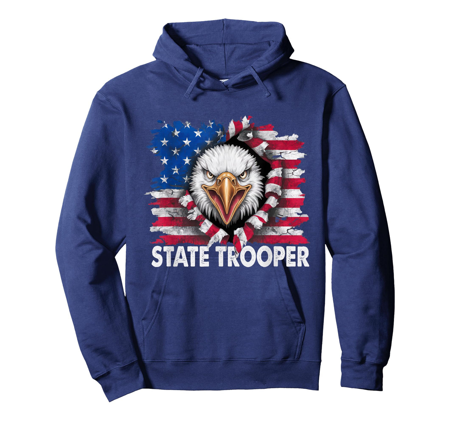 American Flag USA Law Enforcement State Trooper T-Shirt