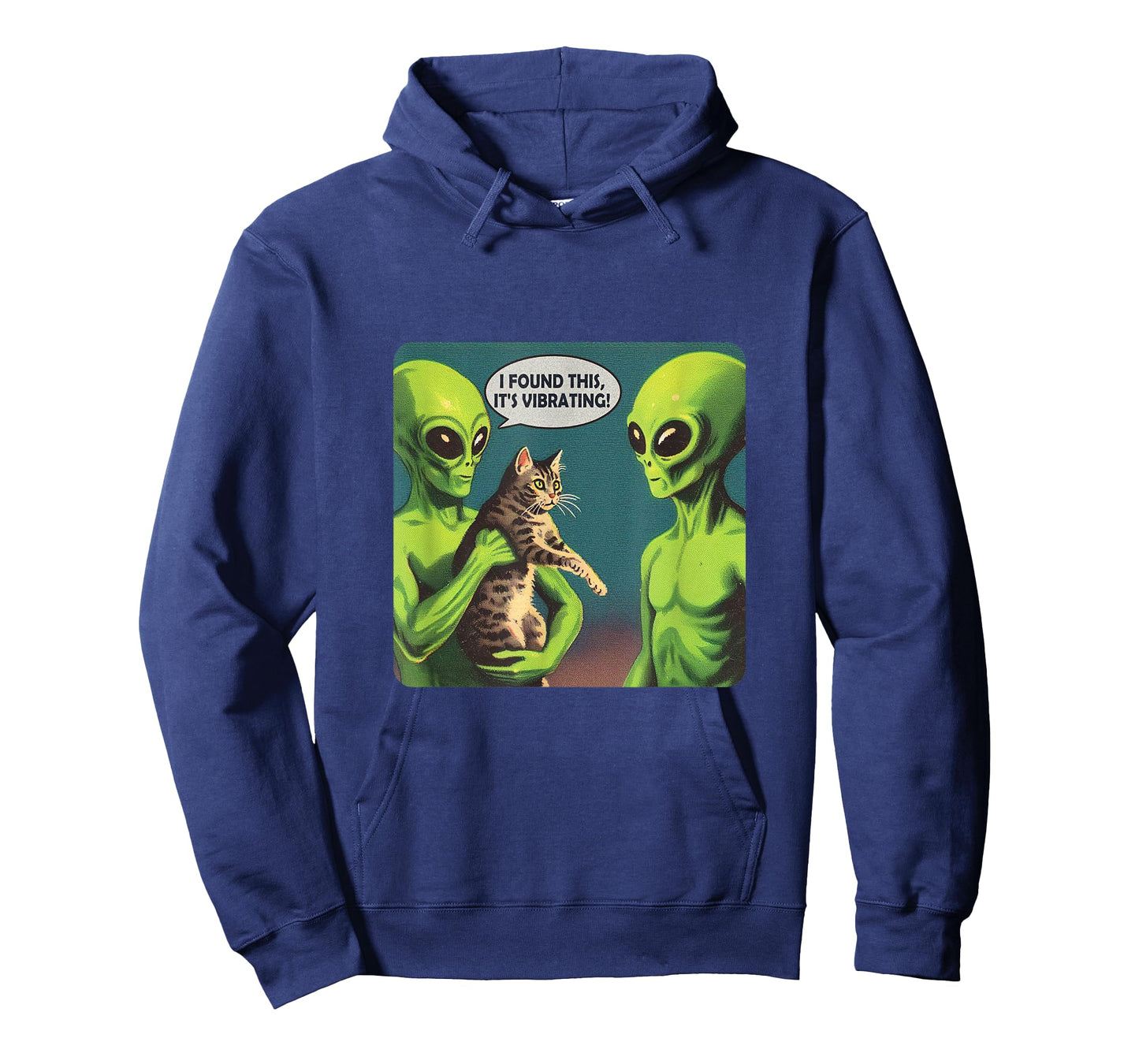 I Found This Its Vibrating Funny Cat Alien T-Shirt
