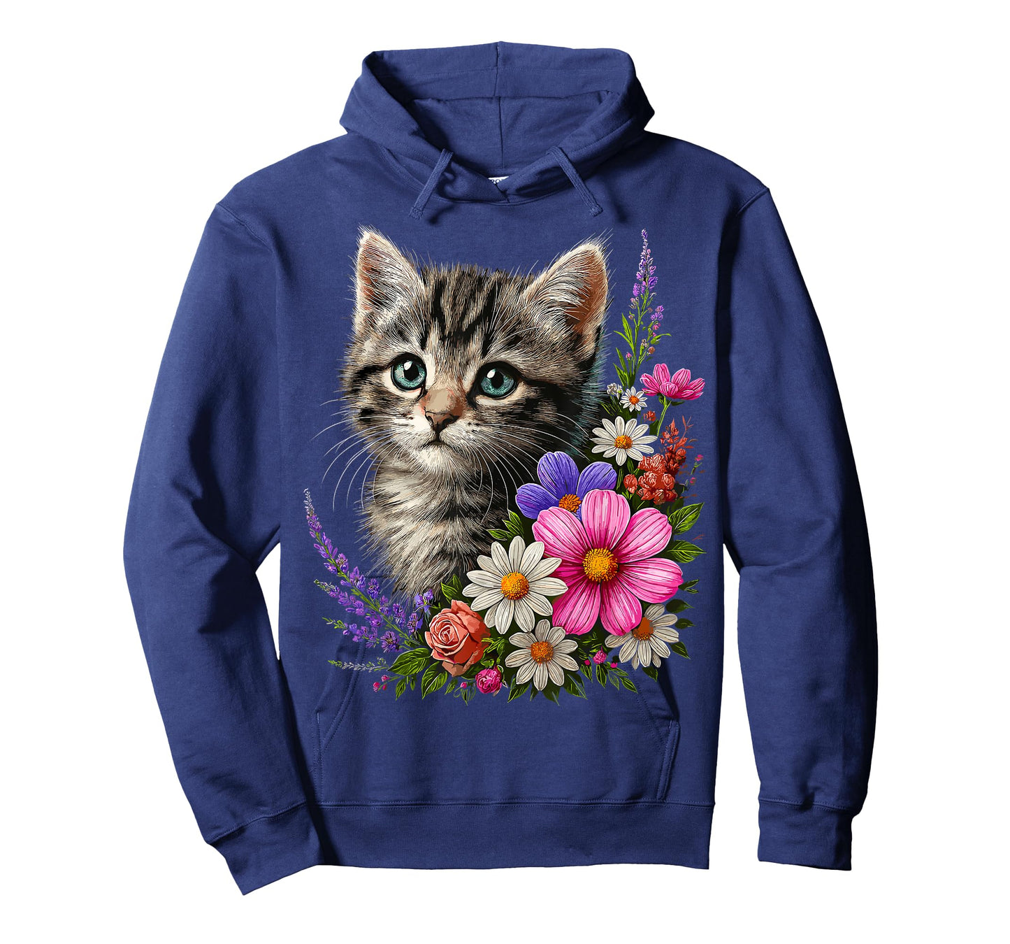 Cat Flower Cute Floral Kitten T-Shirt