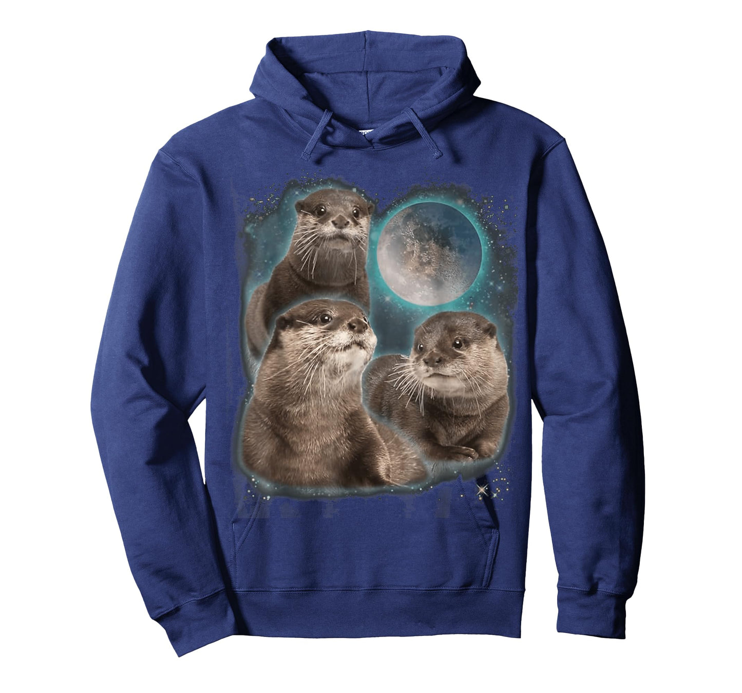Three Otters Moon Howling T-Shirt
