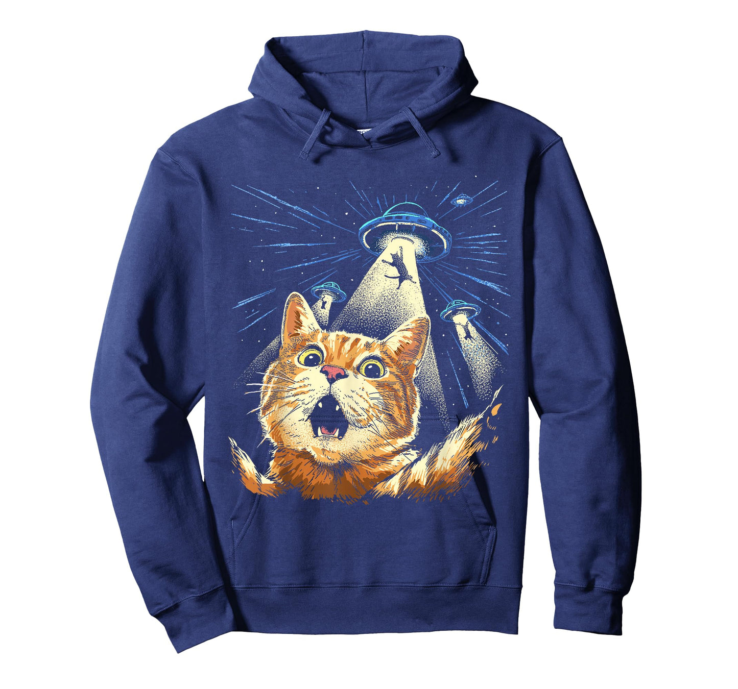 Alien Cat Shirt Funny Invasion Cat Selfie UFO Abduction T-Shirt