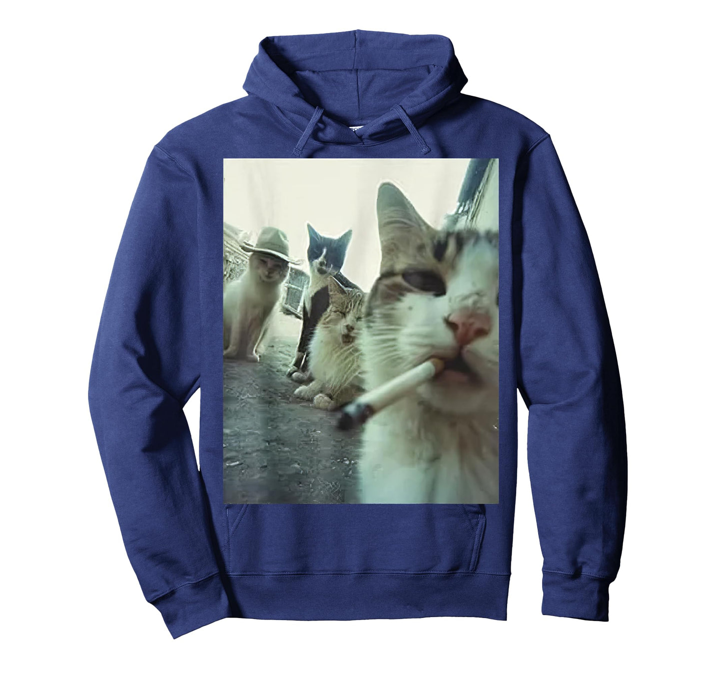 Tokyocanvas Smoking Cat Meme Funny T-Shirt