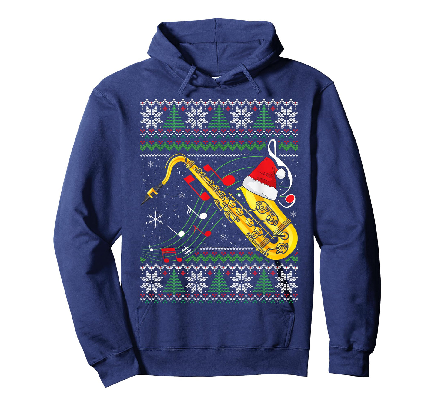 Saxophone Music Lover Xmas Ugly Saxophone Christmas T-Shirt