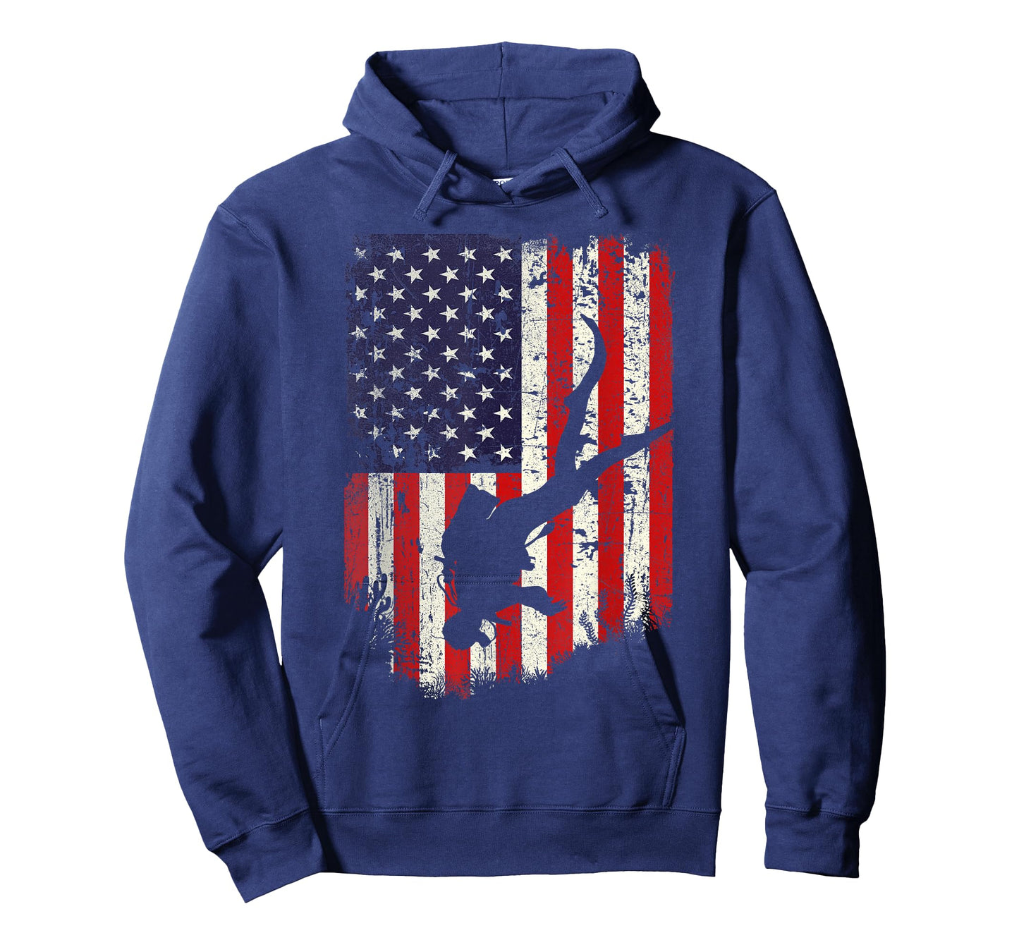 Scuba Diver - Scuba Diving American Flag T-Shirt