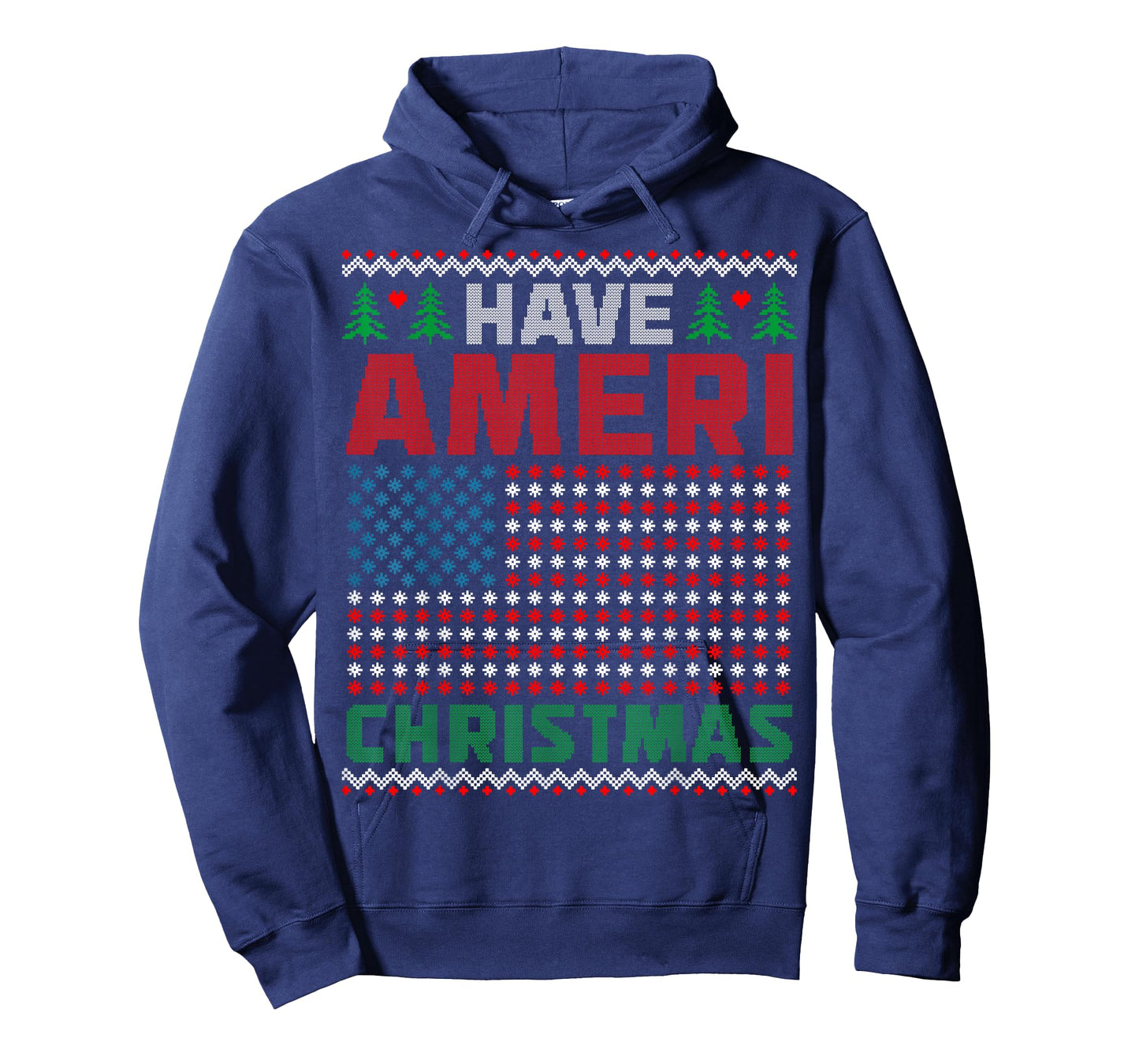 Have Ameri Christmas American Flag USA Shirt Ugly Sweater T-Shirt