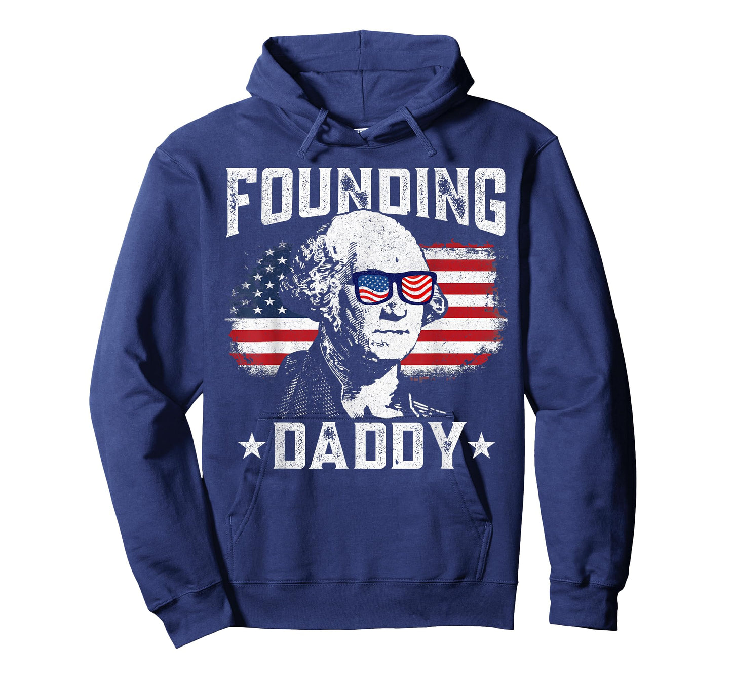 Mens 4th of July Shirt Founding Daddy George Washington 1776 T-Shirt