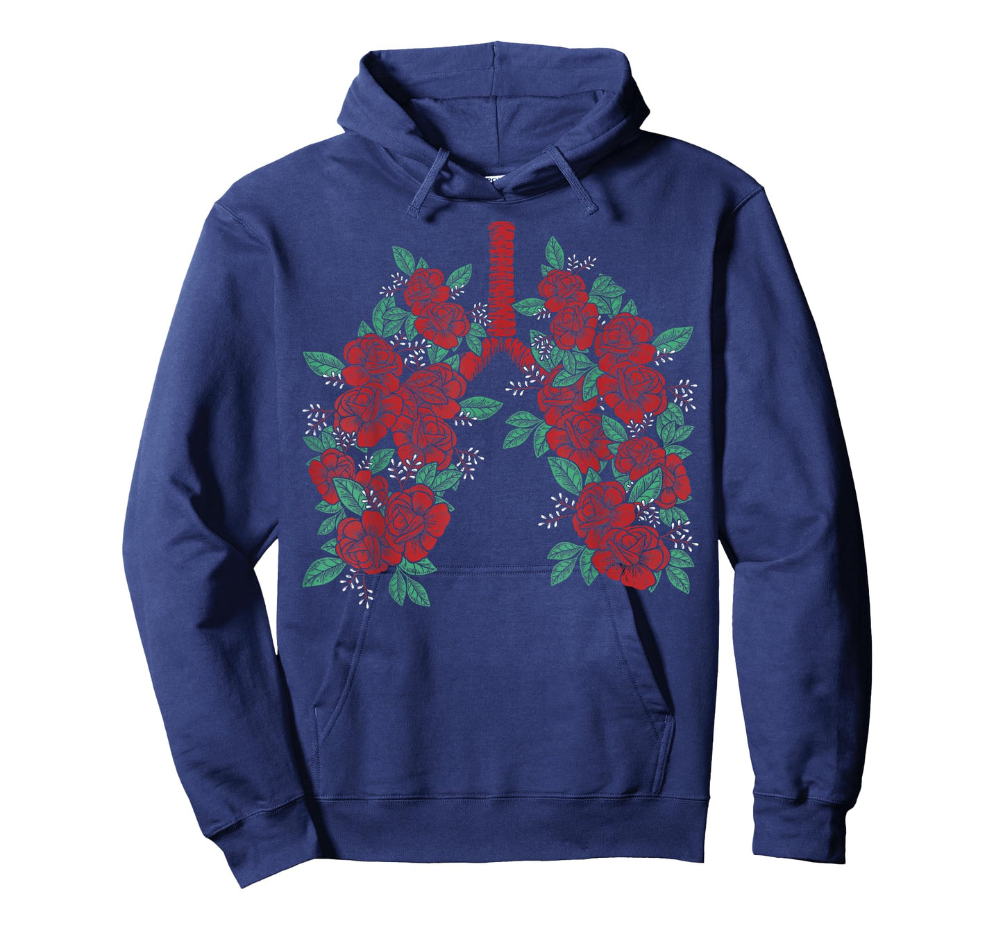 Anatomical Lungs Flowers Medical Science Anatomy Themed T-Shirt