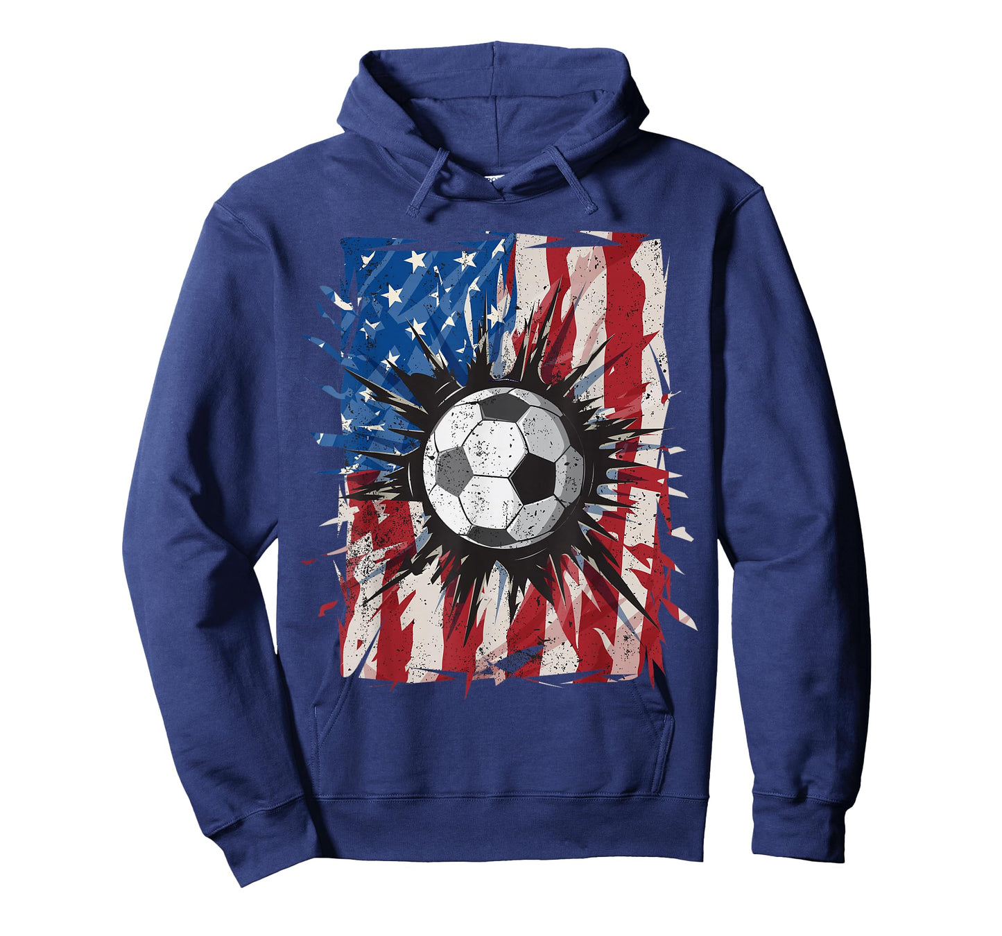 Patriotic Soccer 4th of July Men USA American Flag Boys T-Shirt