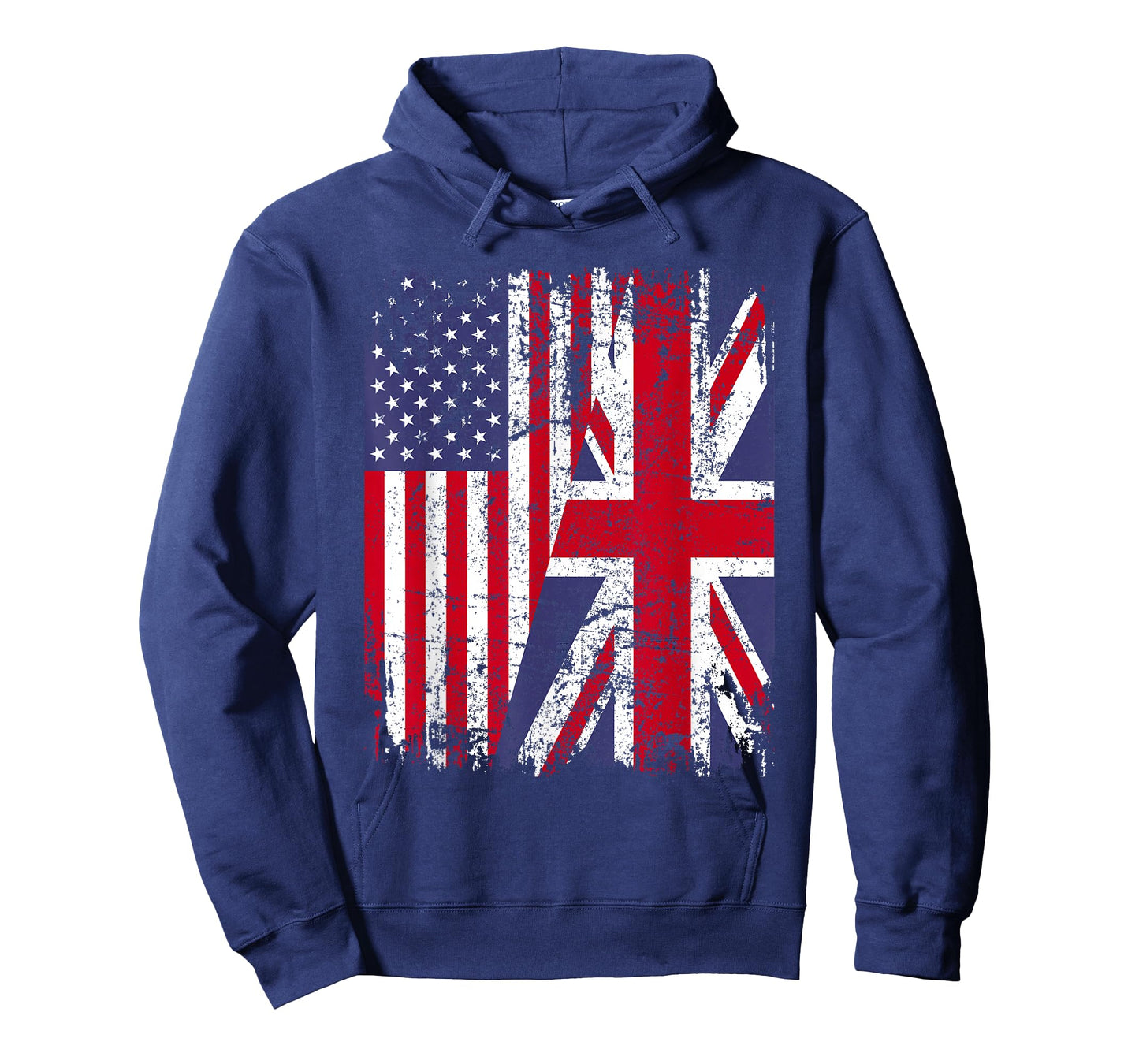 BRITISH ROOTS | Half American Flag | BRITAIN UK T-Shirt