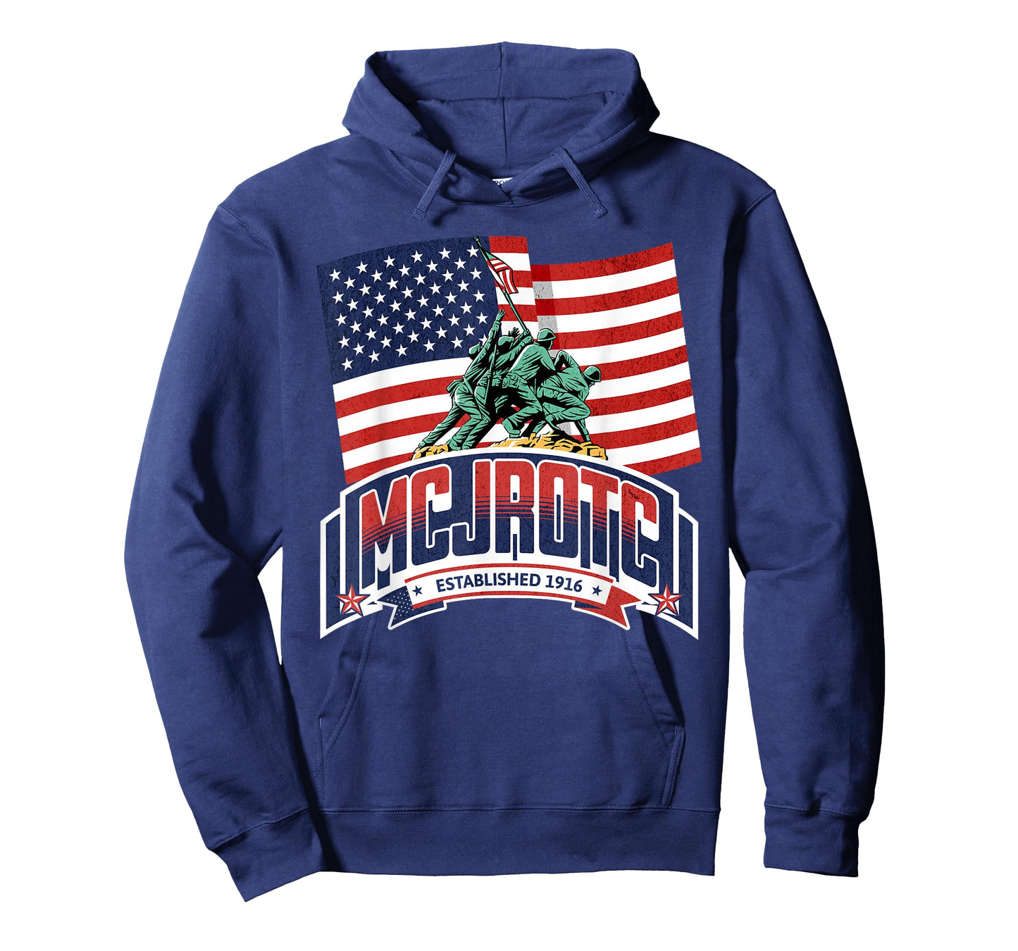 Patriotic MCJROTC Cadet Proud Military American Flag MCJROTC T-Shirt