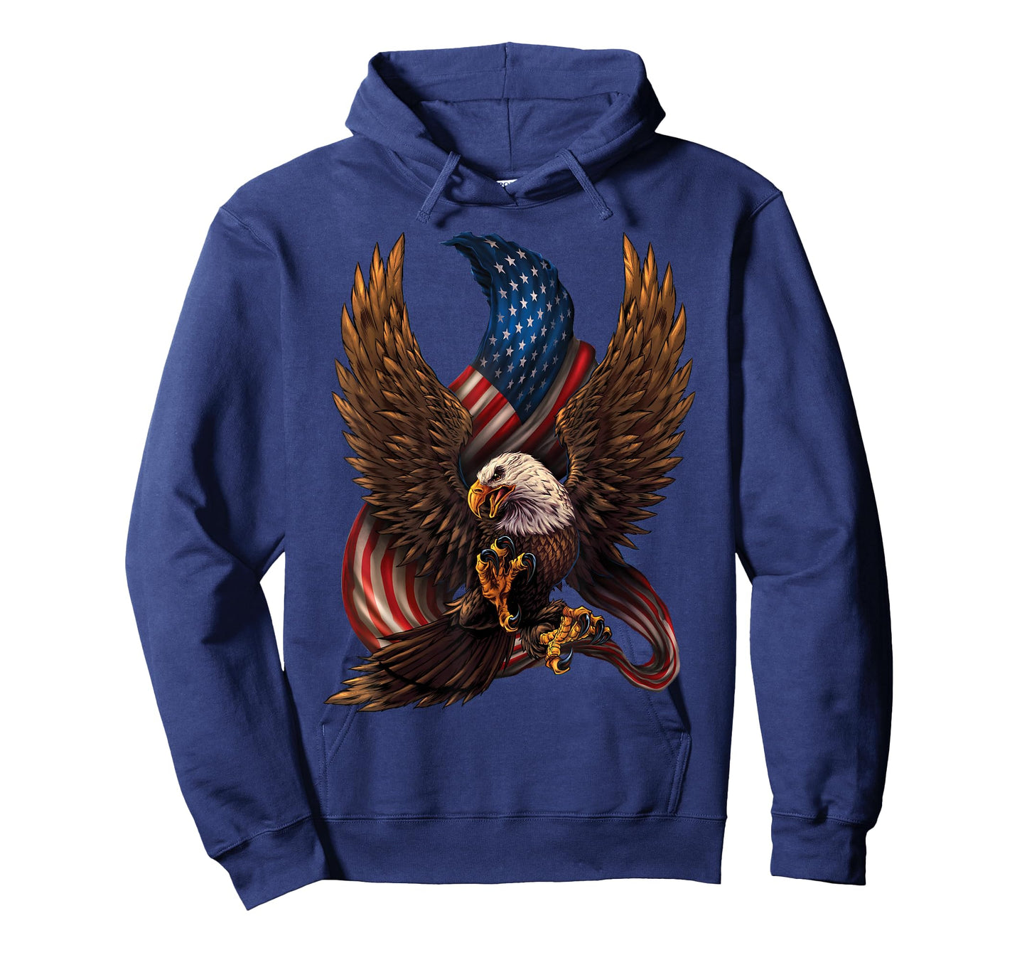 Patriotic American Design with Eagle and Flag T-Shirt Small