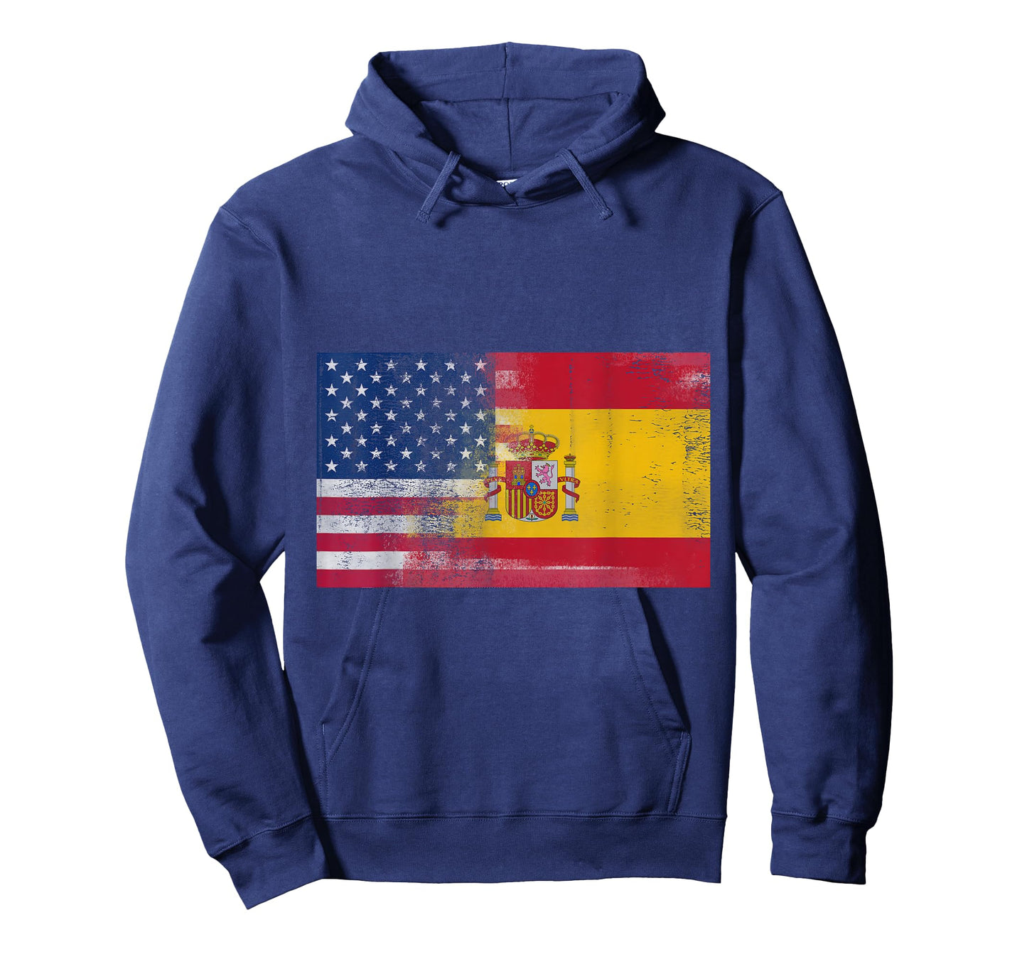 Spanish American Half Spain Half America Flag Shirt