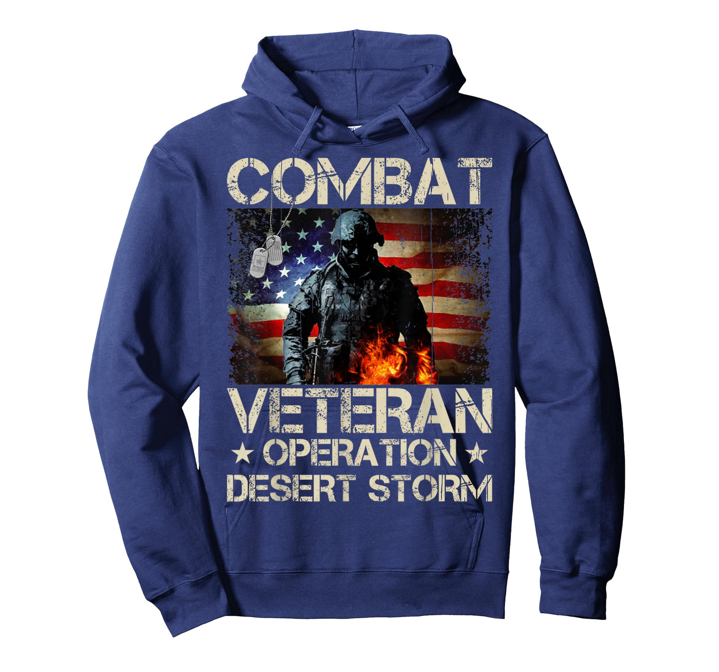 A Veteran USA Flag Combat Operation Desert Storm T-Shirt